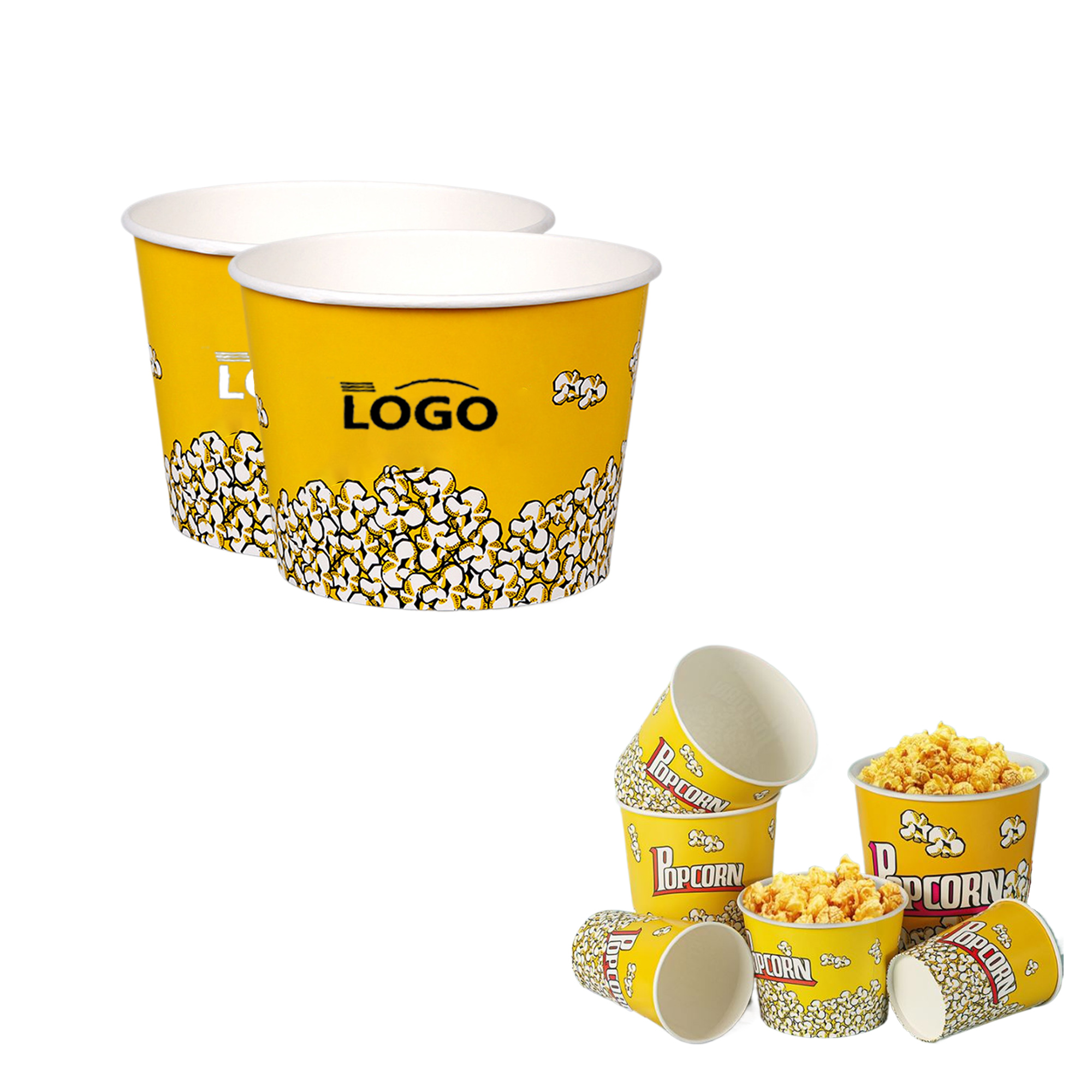 85oz Disposable Popcorn Buckets Bulk 1