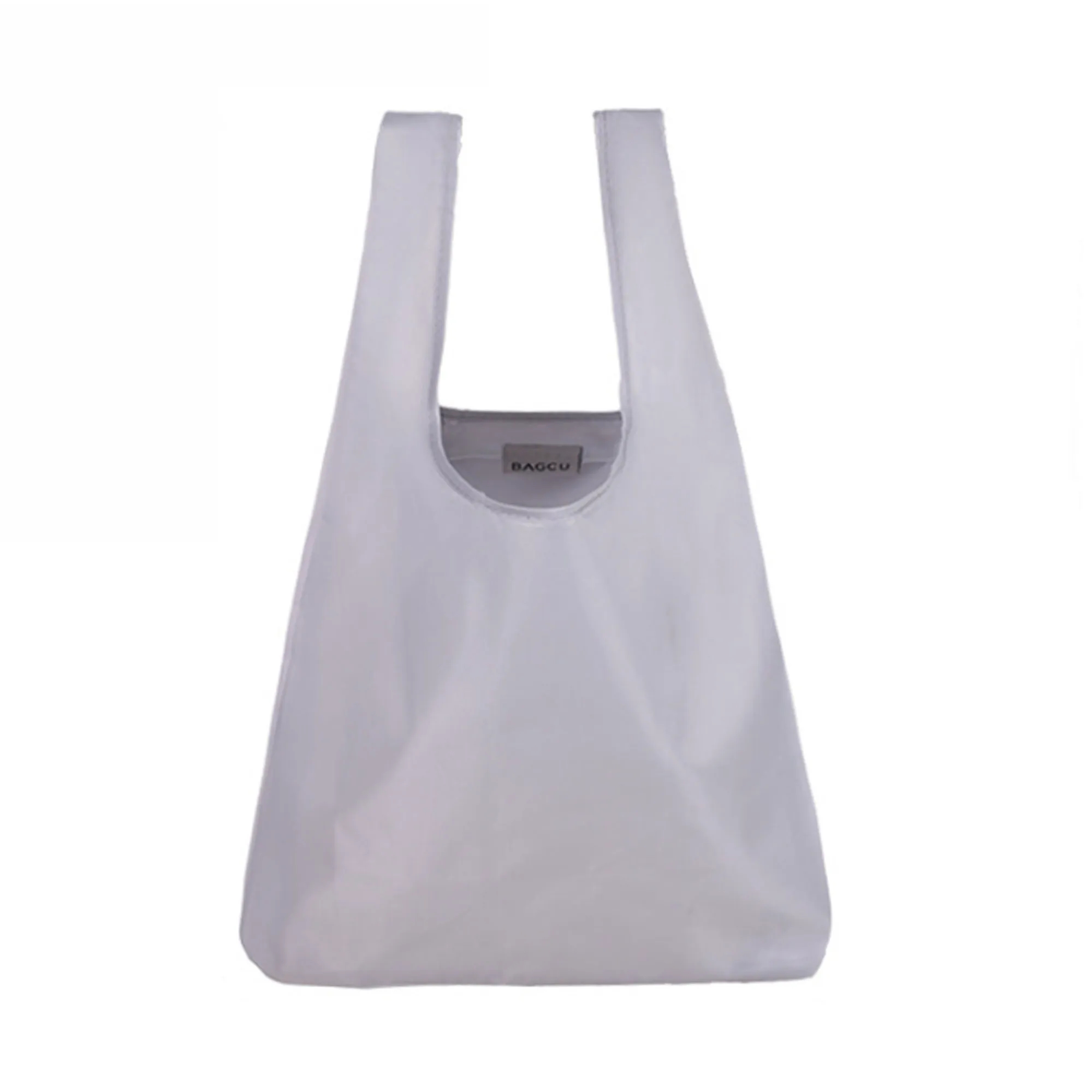 Portable Folded Shopping Grocery Tote Bag, custom tote bag with logo imprint 3