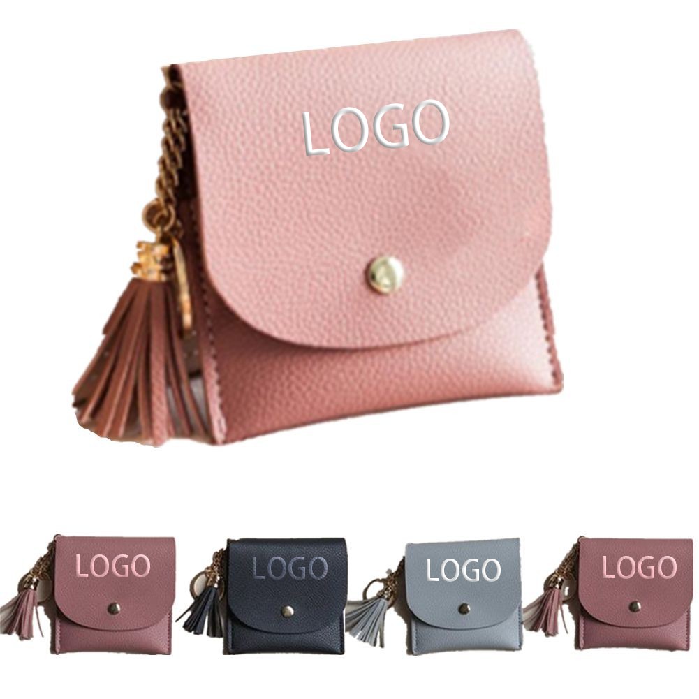 Tassel Leather Coin Pouch Change Bag 4