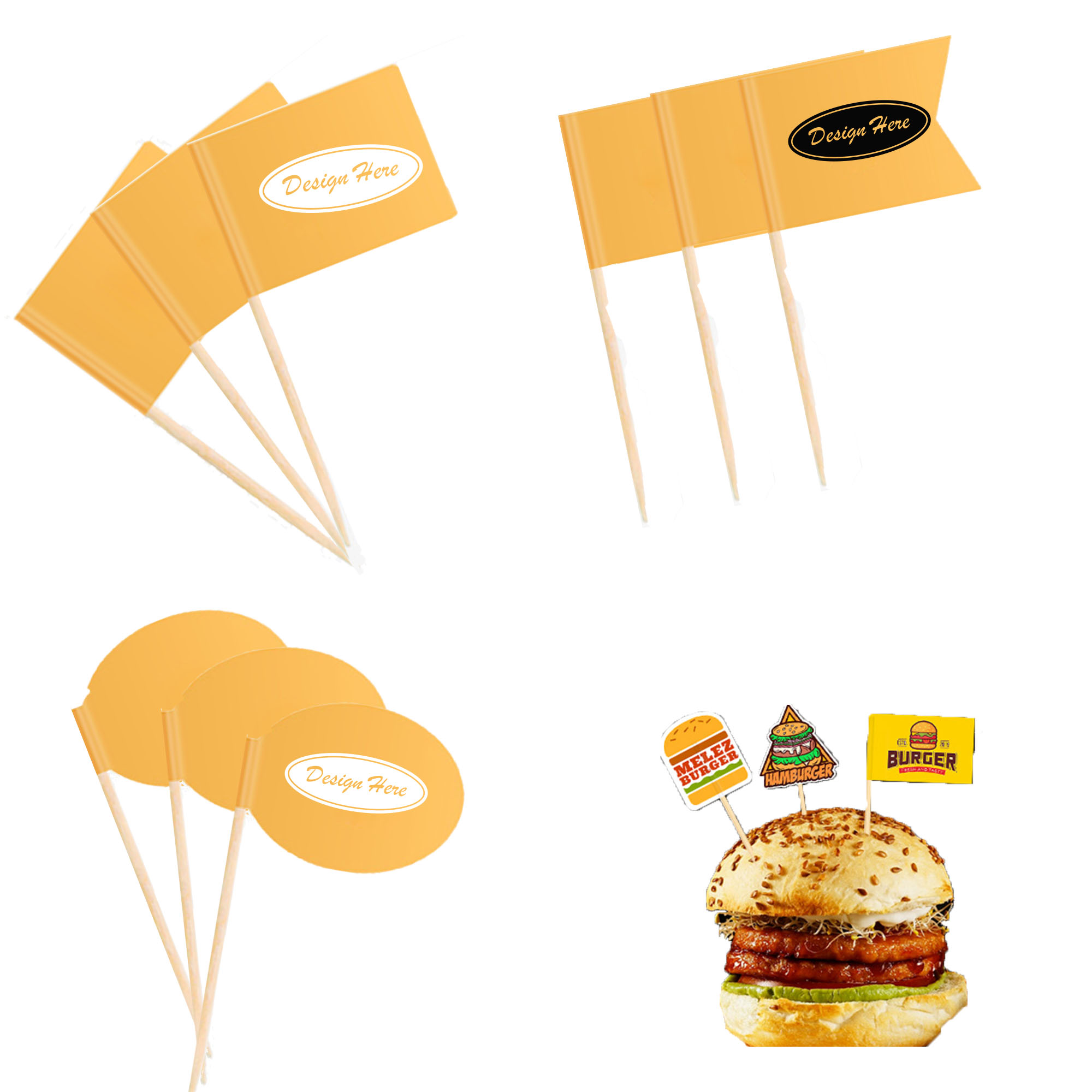 Full-Color Custom Toothpick Flags for Events and Promotions 4