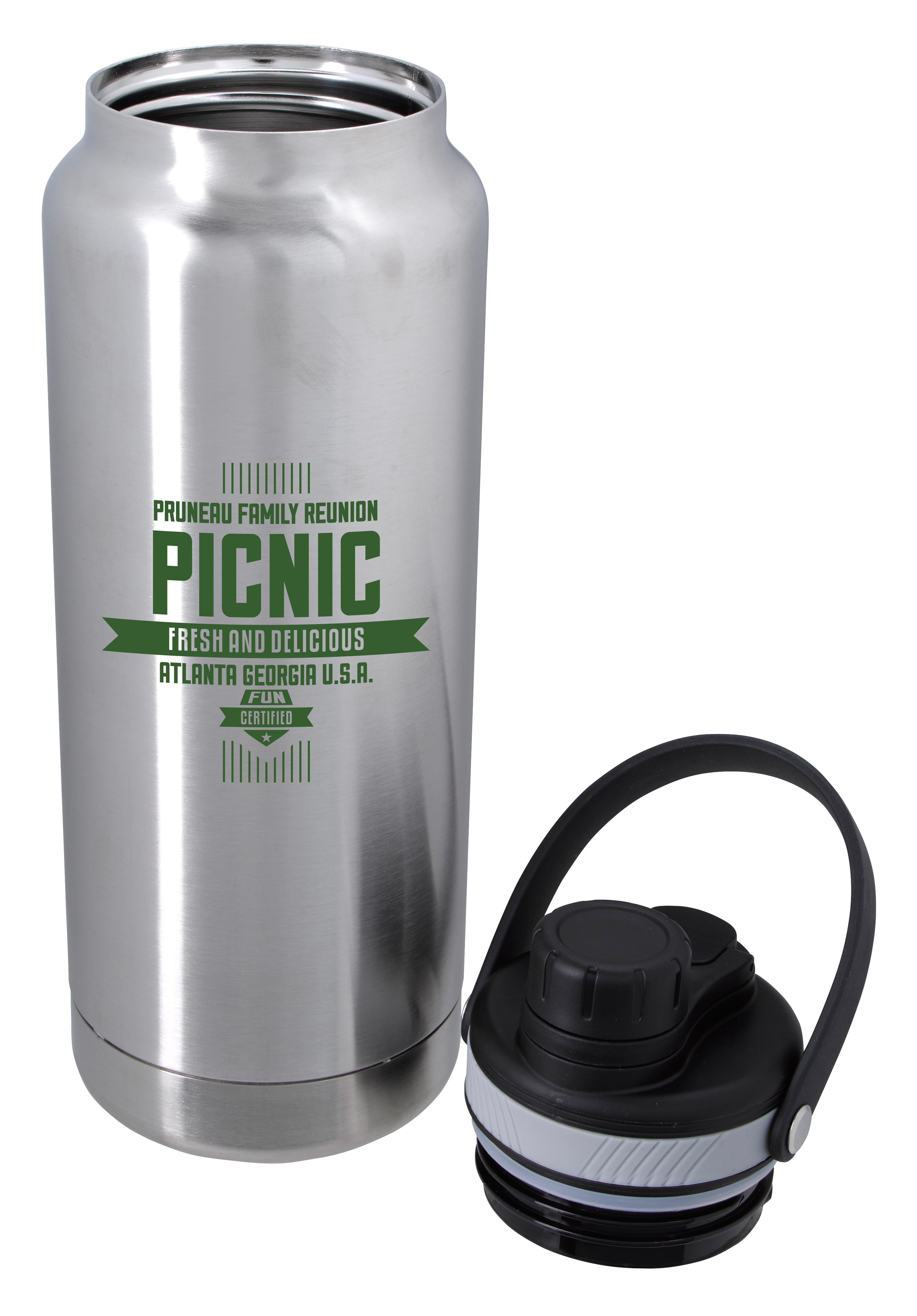 Good Value™ Energetic Vacuum Sport Bottle with Hanger - 33 oz. 8