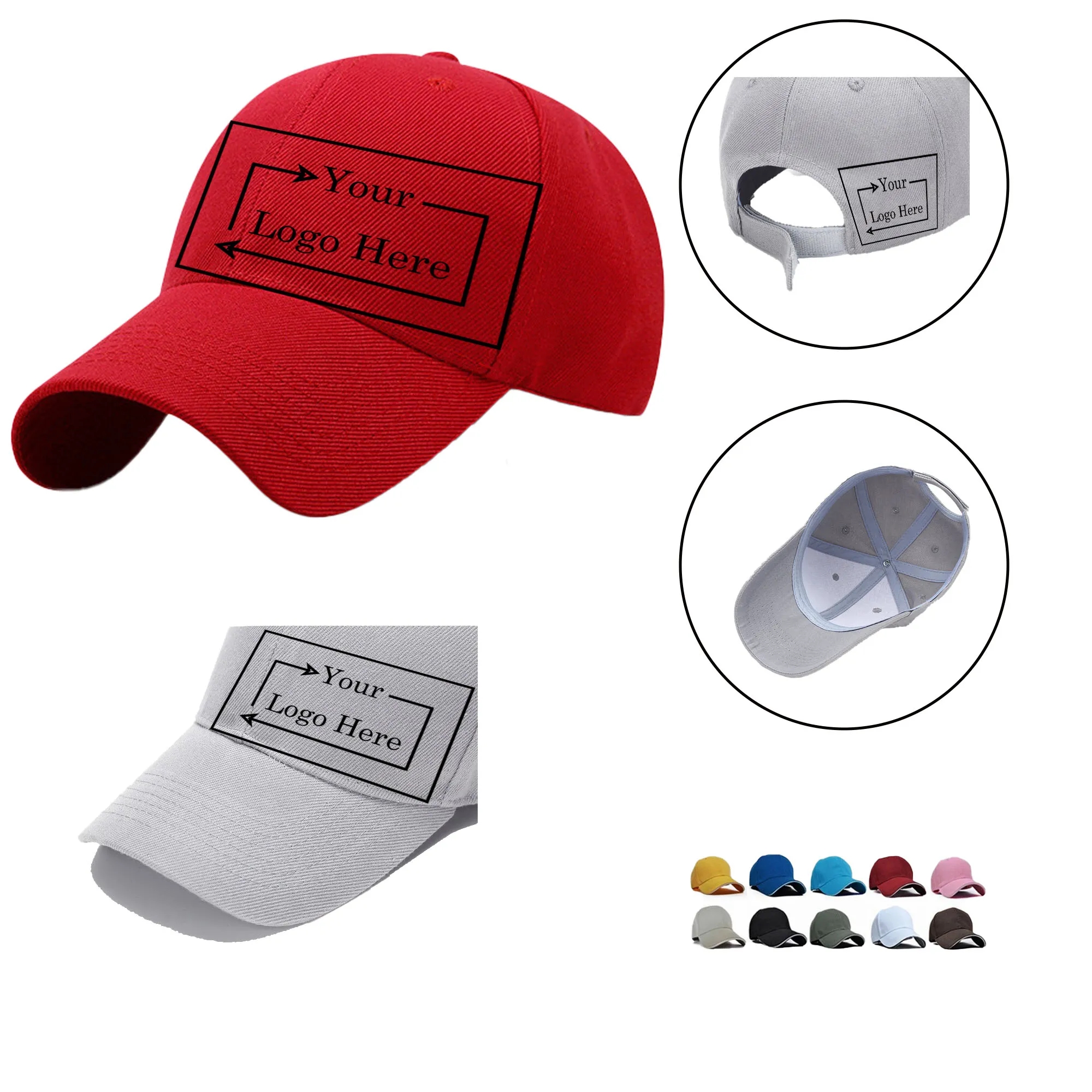 Cotton Six-piece Cap With Air Holes