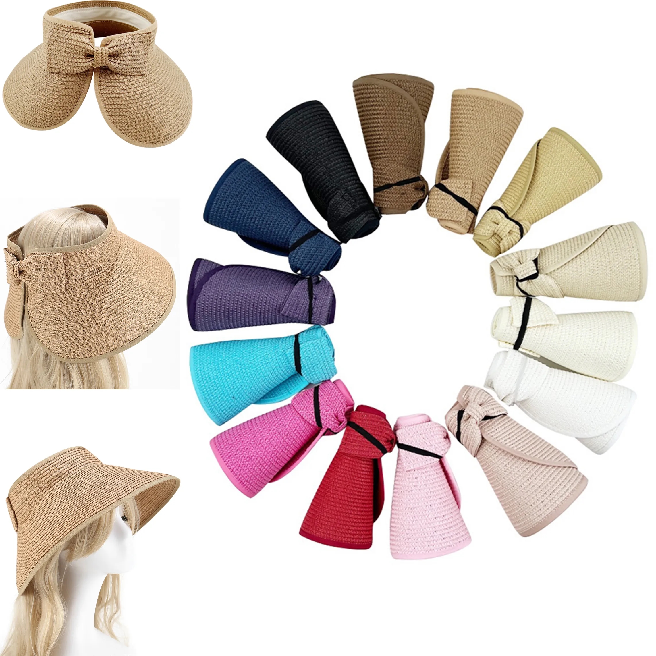 Folding straw Hat 2