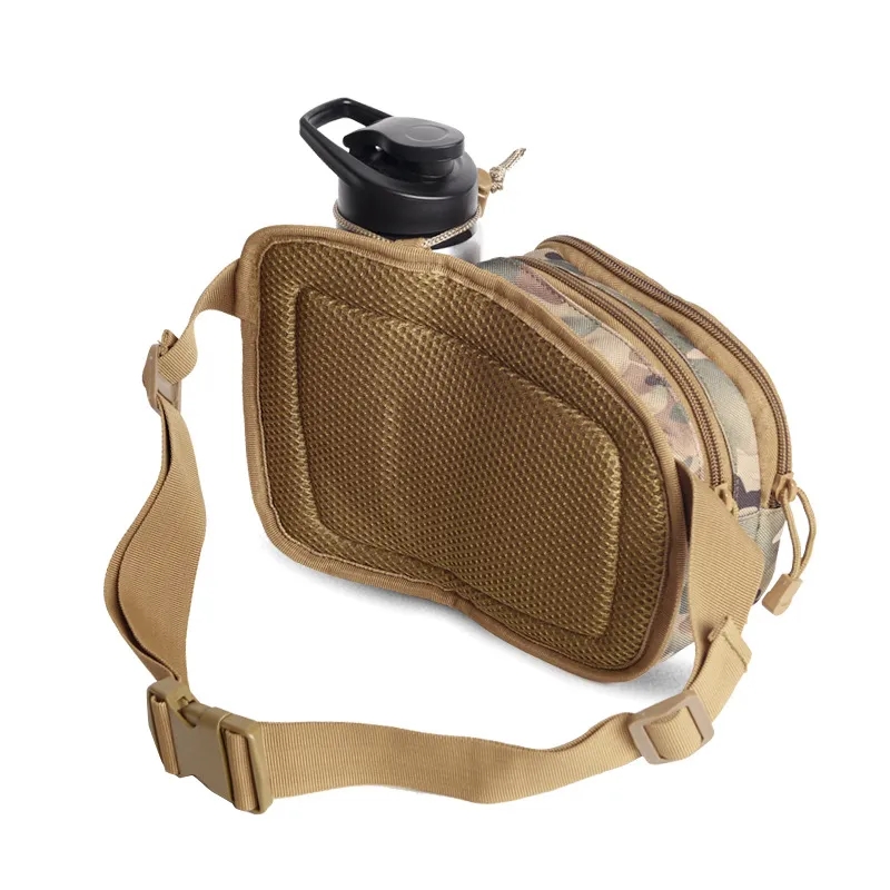 Nylon Hiking Waist Bag With Water Bottle Holder 11