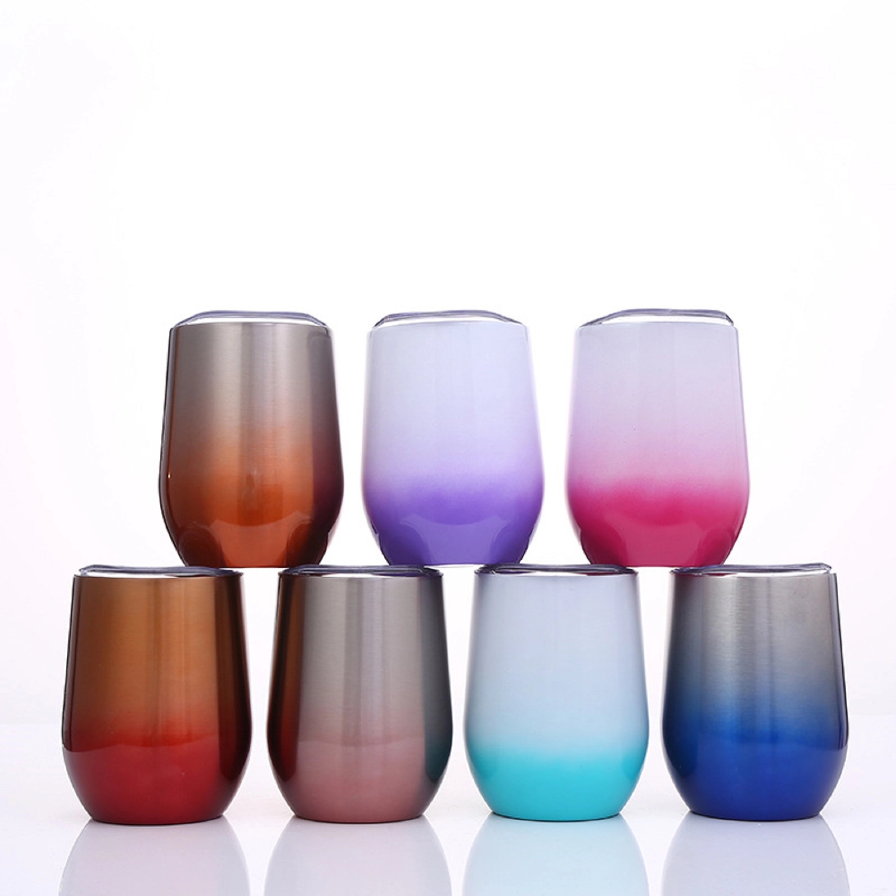 12 Oz. Stainless Steel Gradient Color Wine Tumbler 4