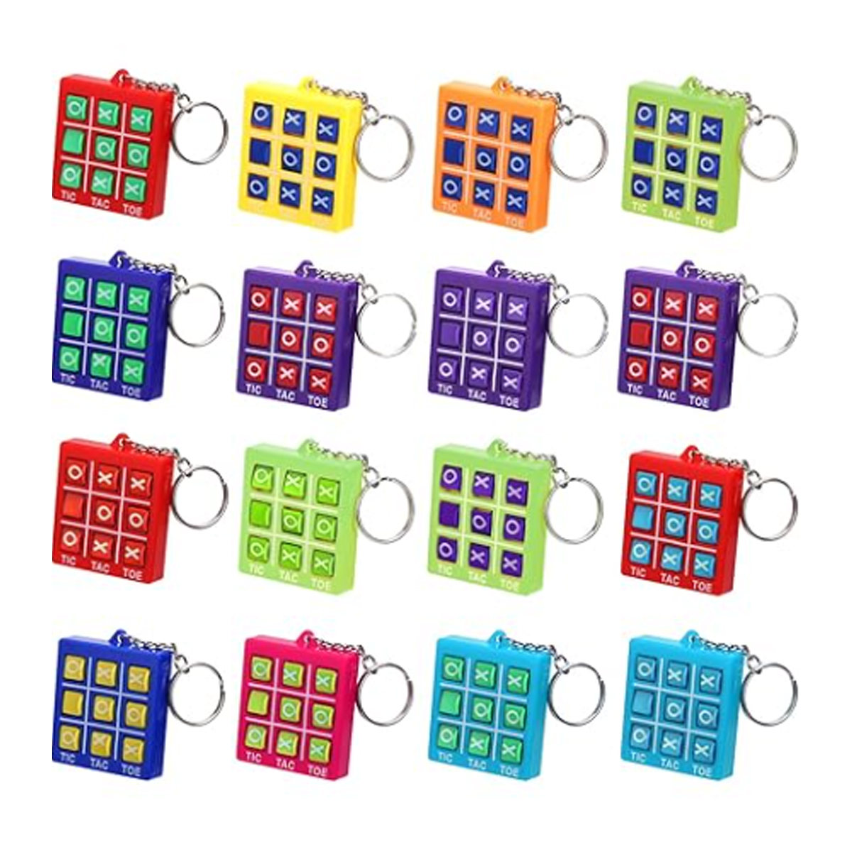 Tic Tac Toe Puzzle Keychain Game with Custom Logo 6