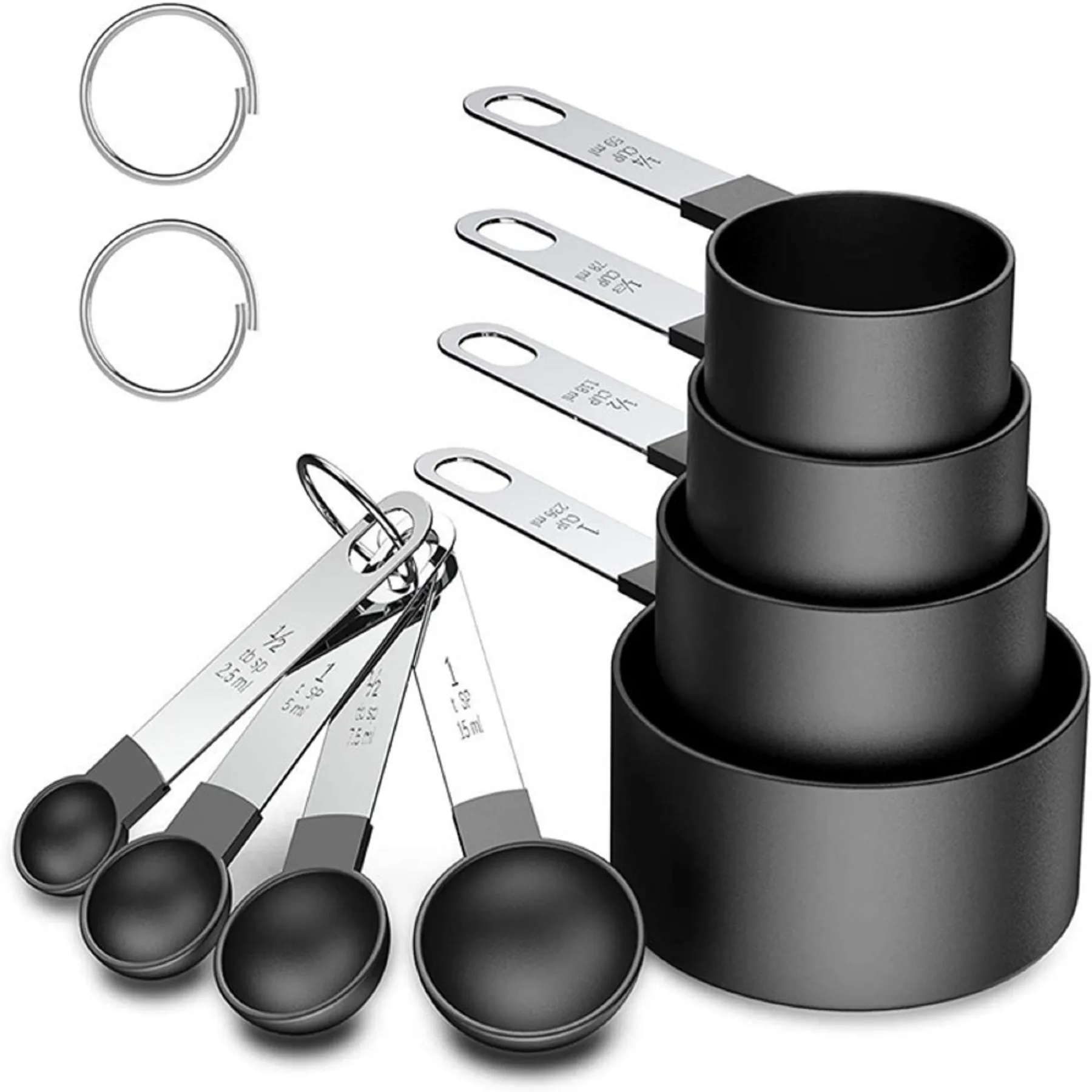 8 Measuring Cups with Spoons Set 9