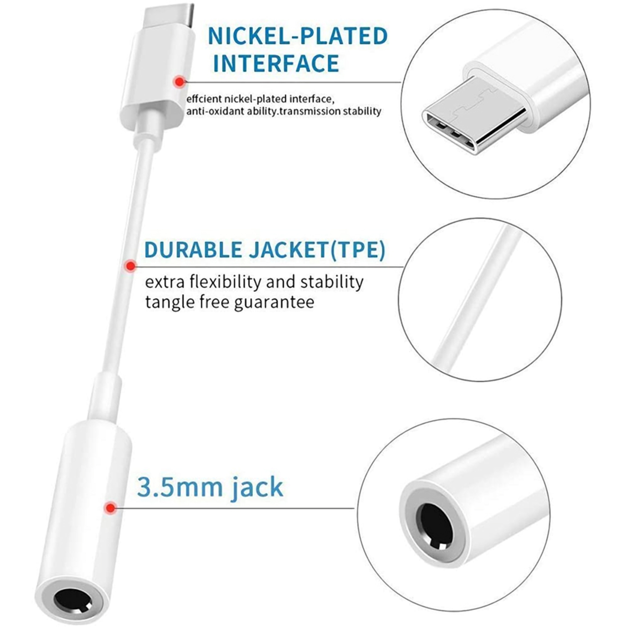 USB-C to 3.5mm Headphone Adapter 5
