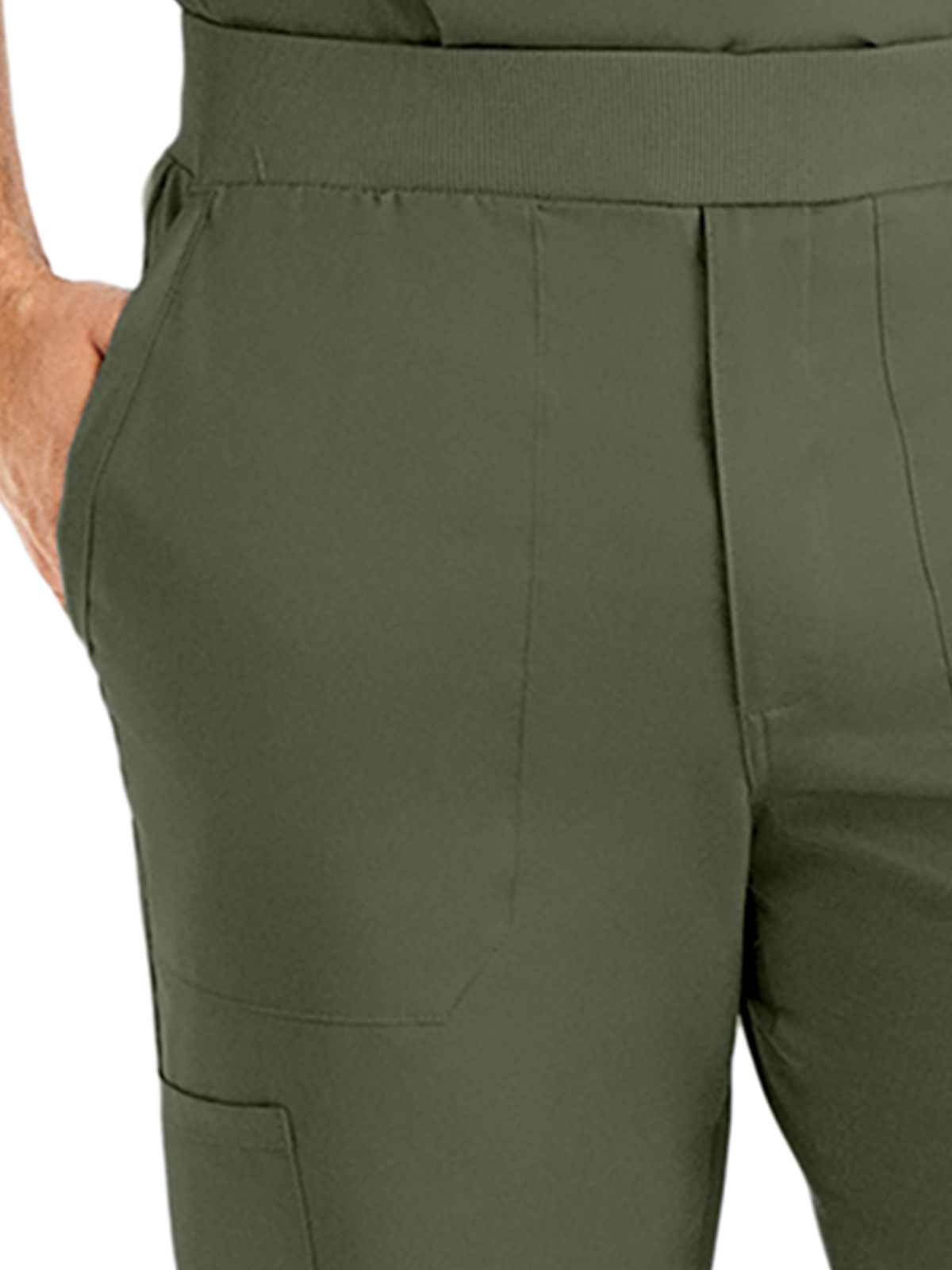Landau - ProFlex - Men's Seven-Pocket Mid-Rise Rib-Knit Elastic Waist Jogger Pant 7