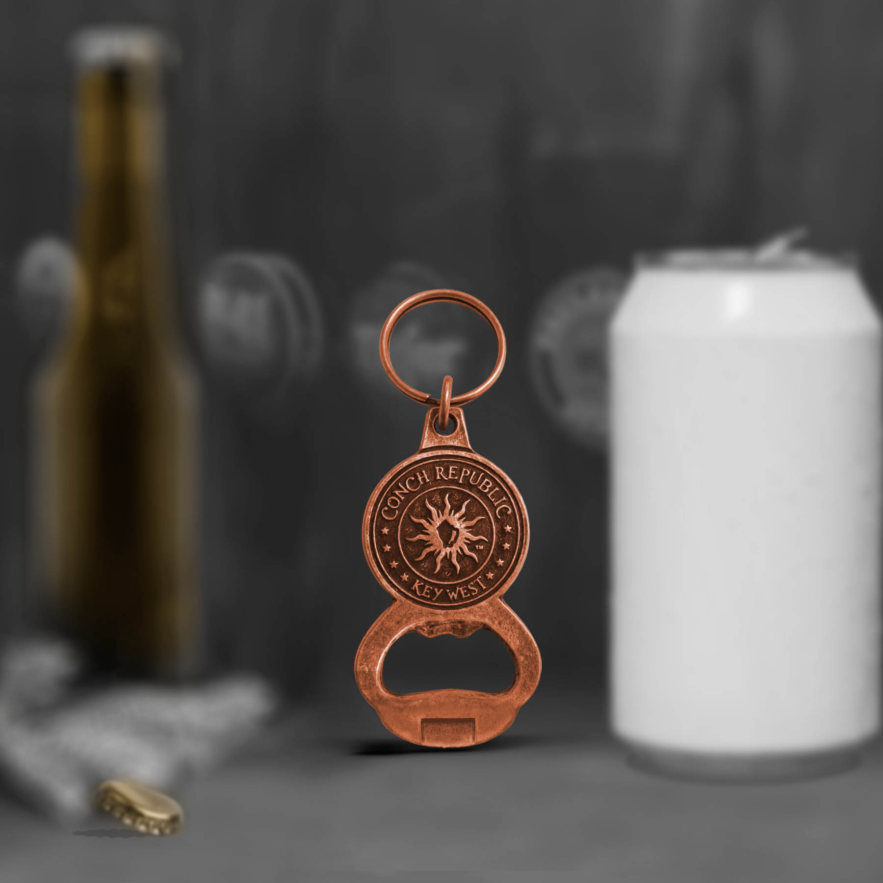 Custom 2 in 1 Can and Bottle Key Chain Opener (Econo) 7