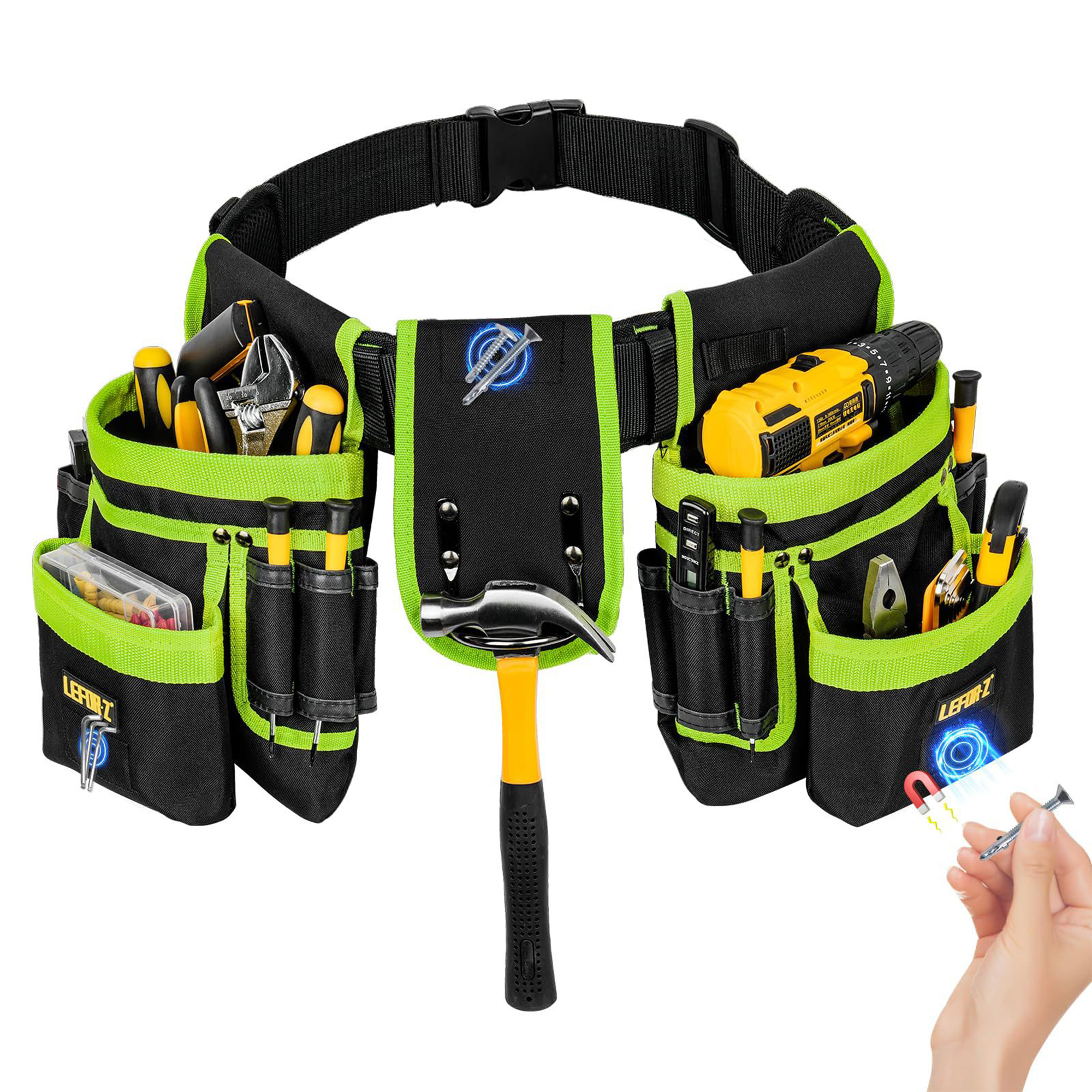 Magnetic Oxford Tool Belt 11.02 x 4.72 x 31.57" 3