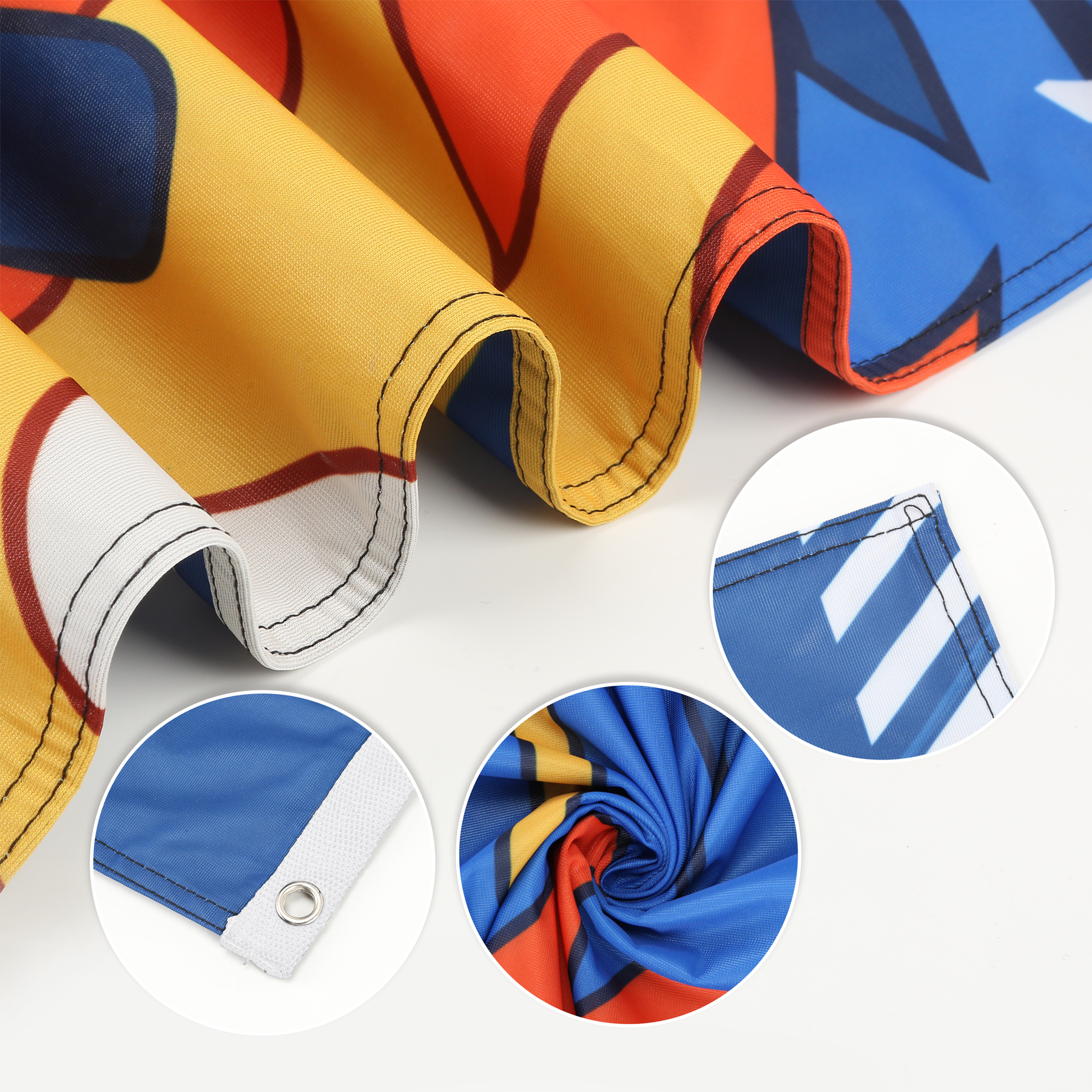 3' X 5' Double Sided Printed Knitted Polyester Flags With Grommets 6