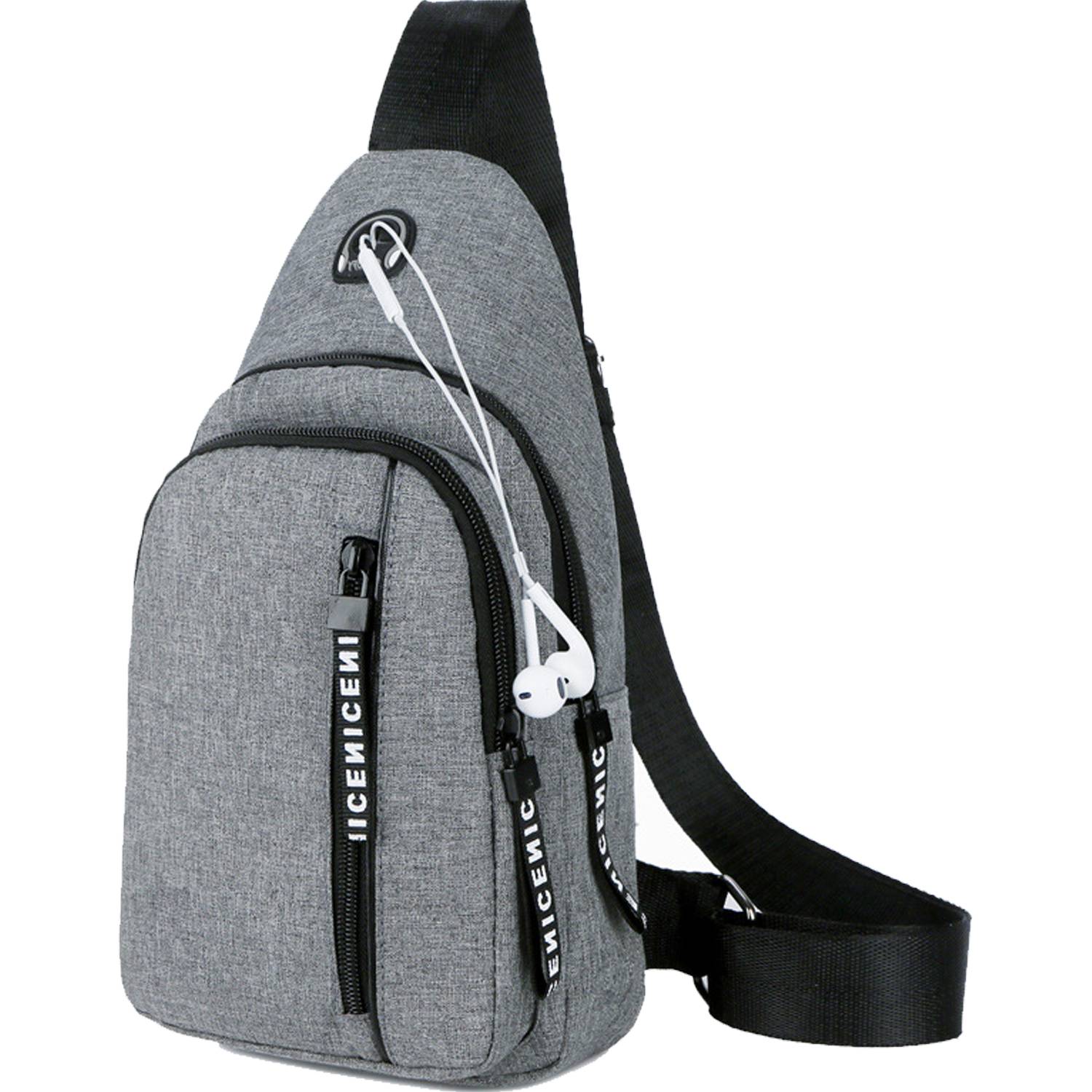 Small Water Resistan Crossbody Waist Bag With Earphone Hole 3