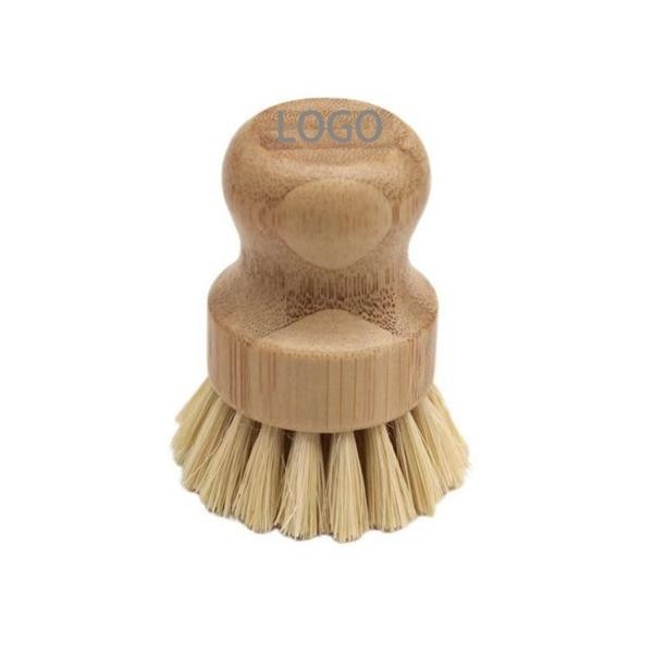 Bamboo Round Scrub Brush 5