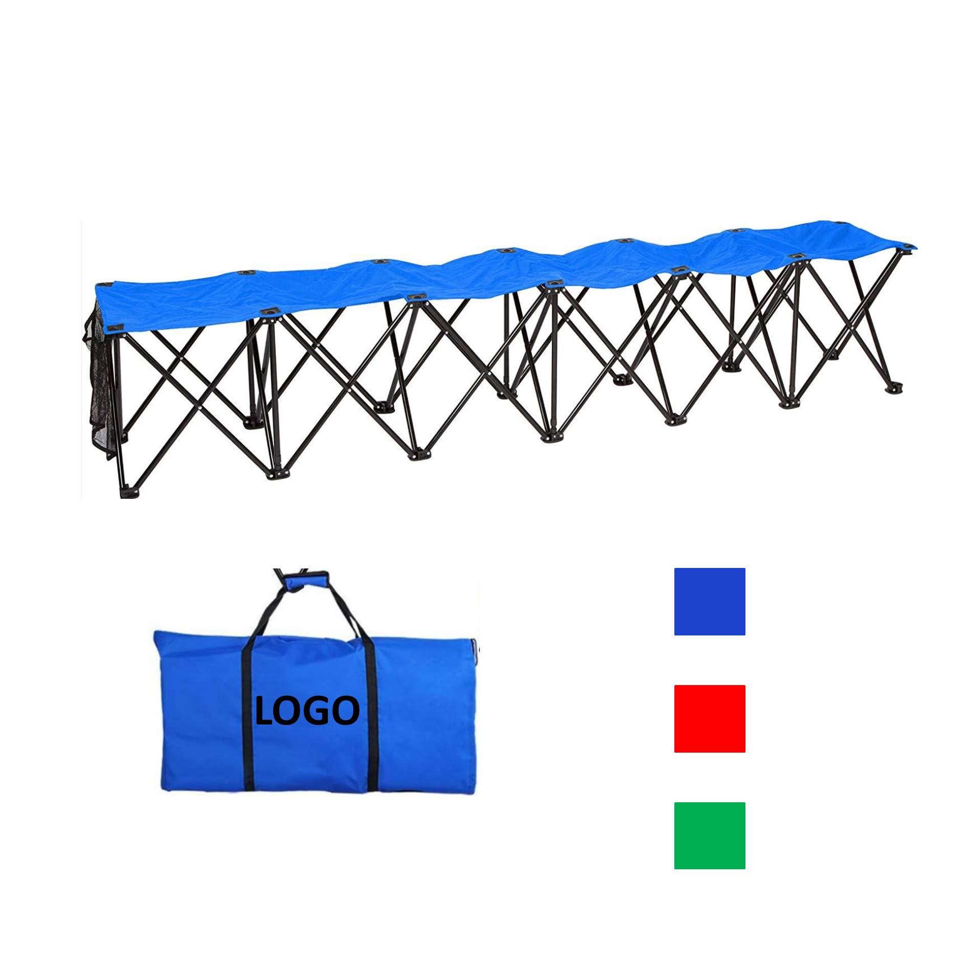 Portable Folding Six Seat Bench 2