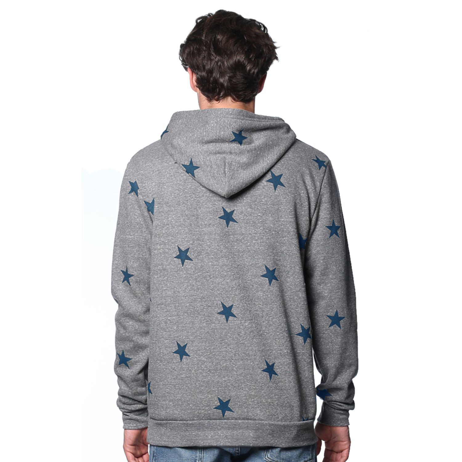 USA Made Unisex Triblend Pullover Star Hoody 3