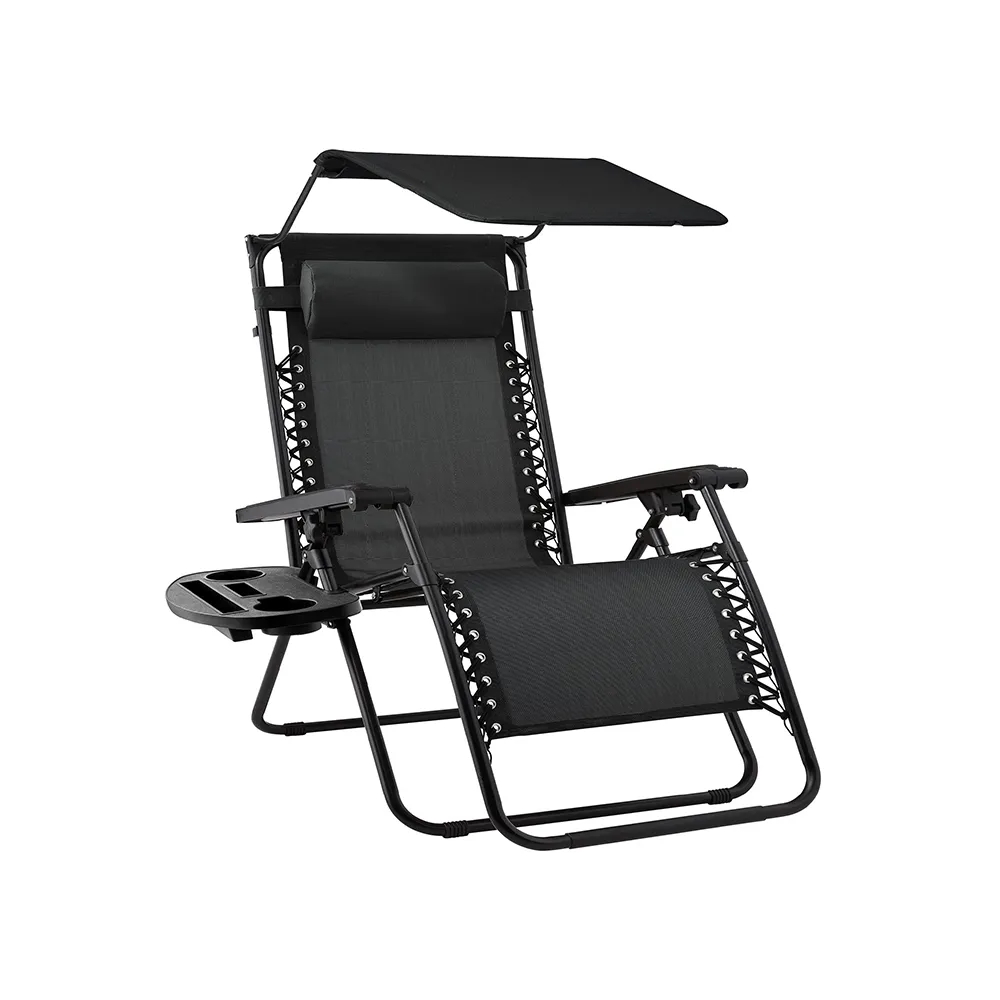 Foldable Zero Gravity Lounger with Canopy 7