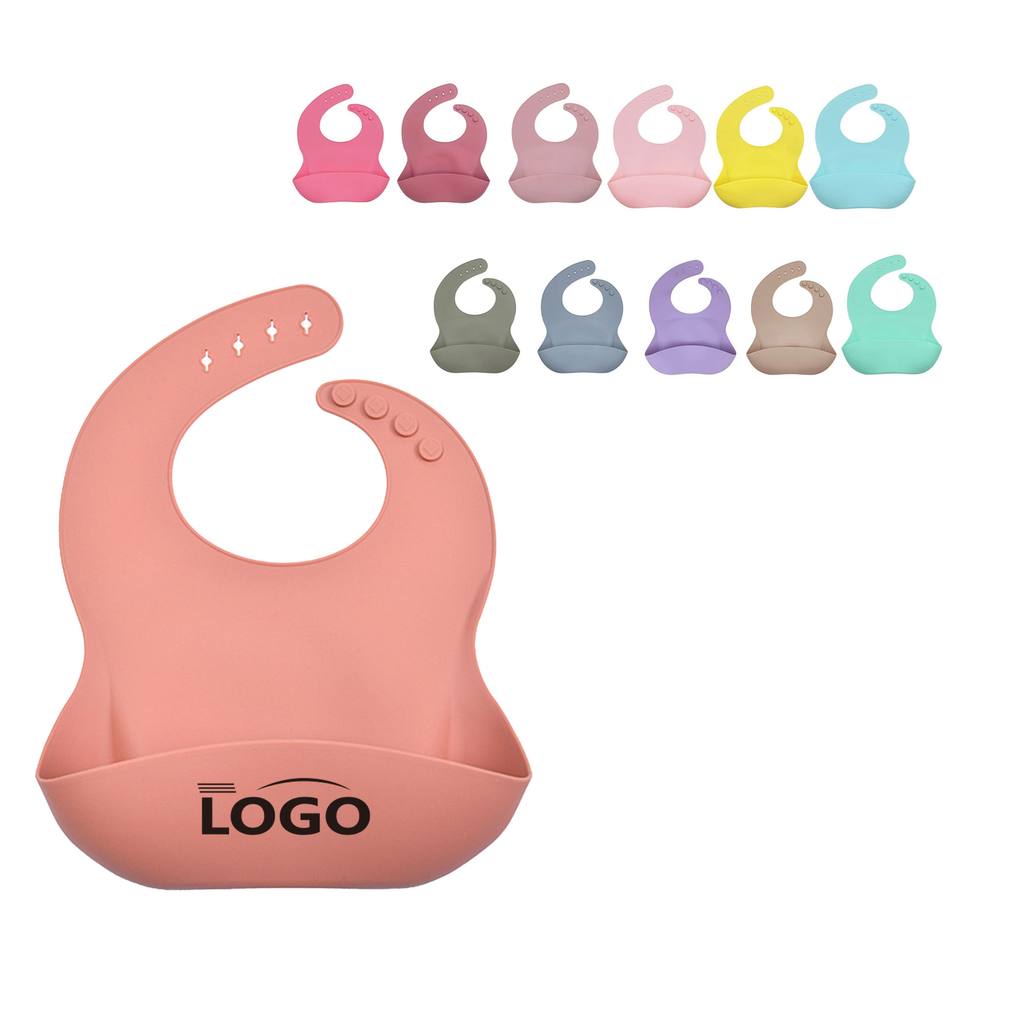 Waterproof Silicone Baby Drool Bib 3