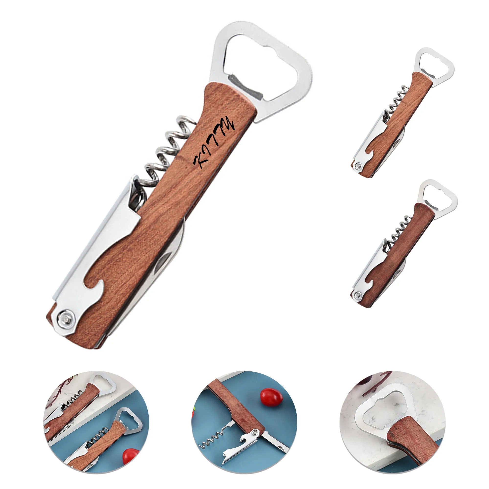 Wine/Bottle Openers(Corkscrew, Bottle Opener And Knife)