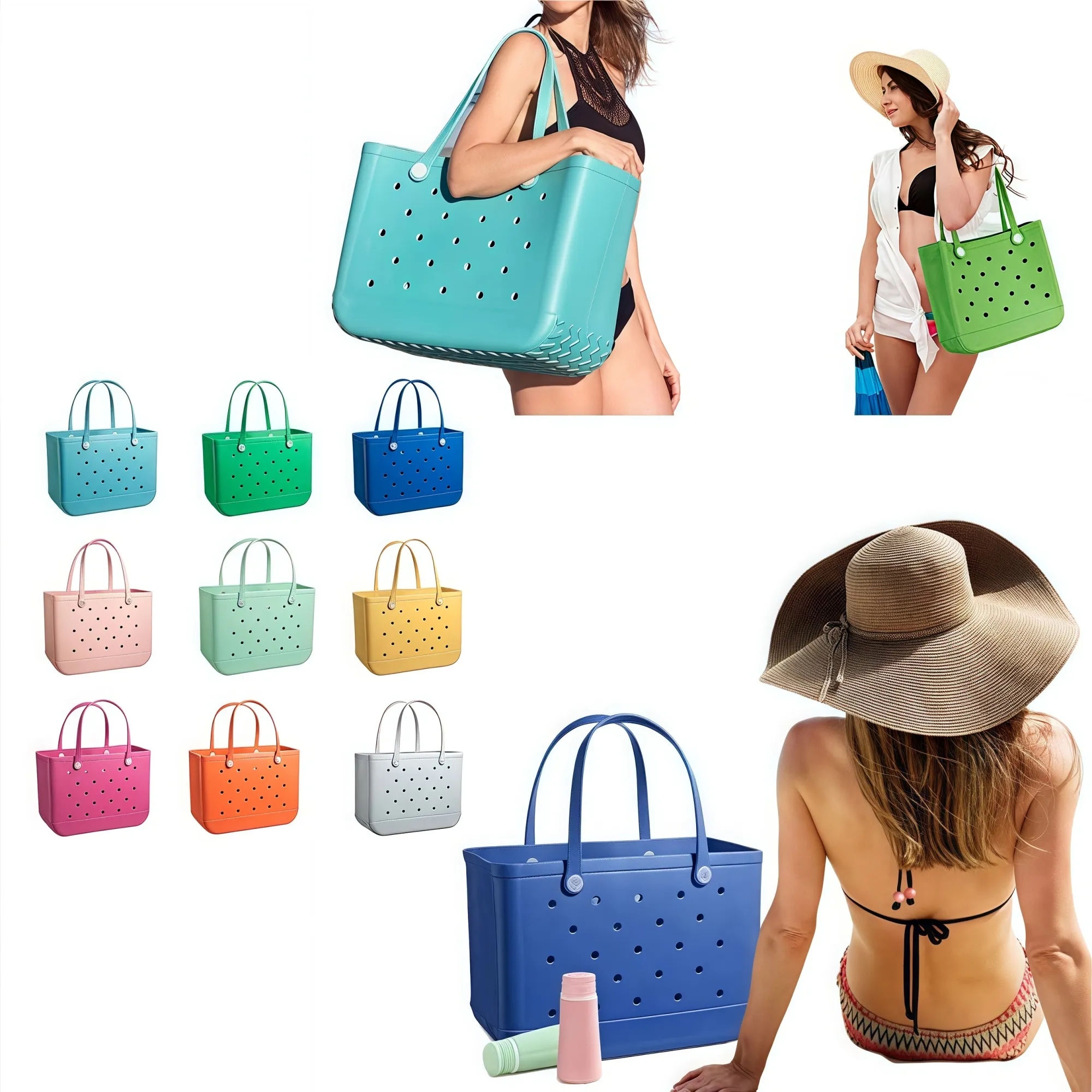 Stylish Rubber Beach Tote Bag 8