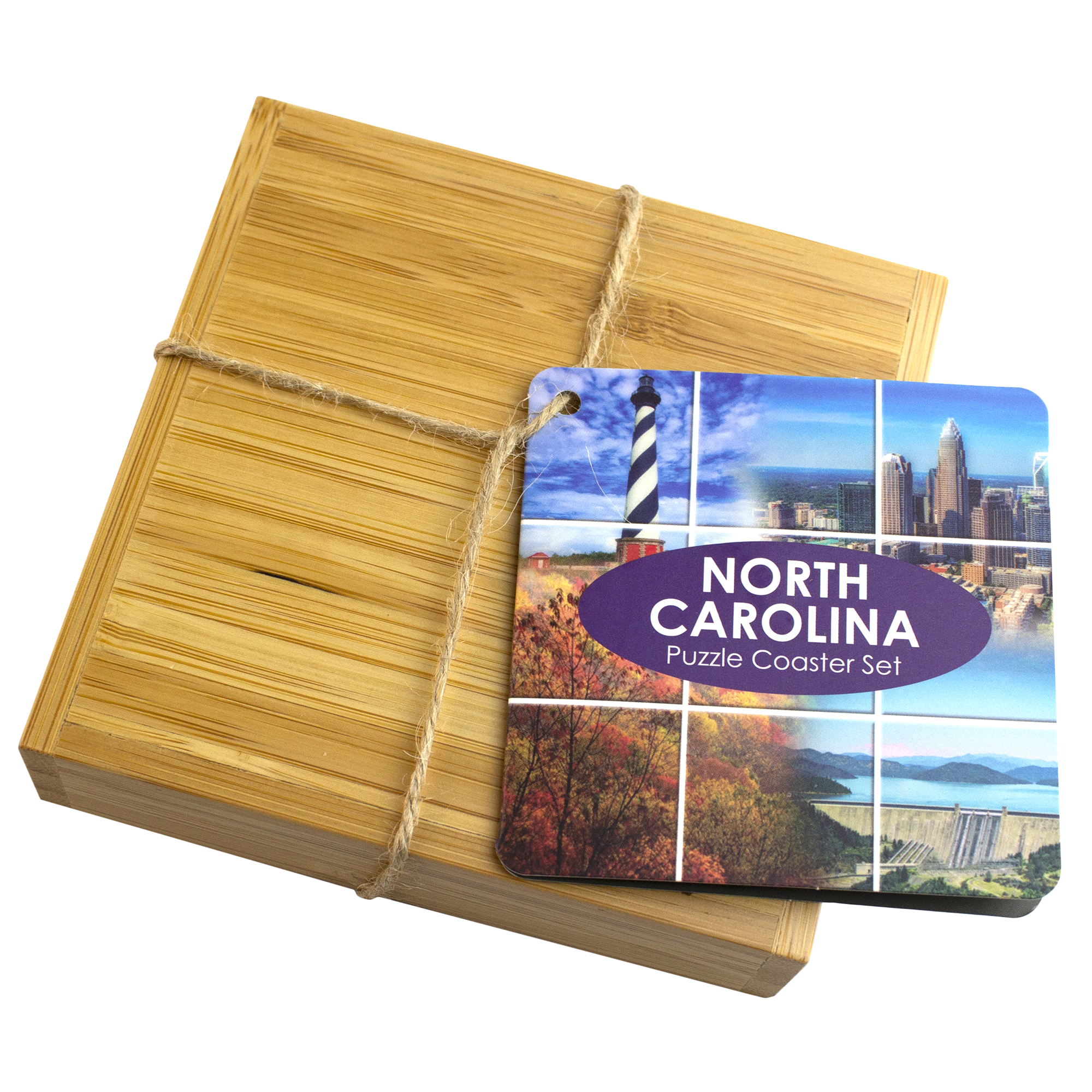 North Carolina Puzzle Coaster Set 16