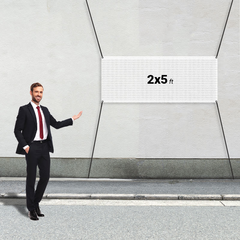 Custom 2' X 5' Mesh Banners 5