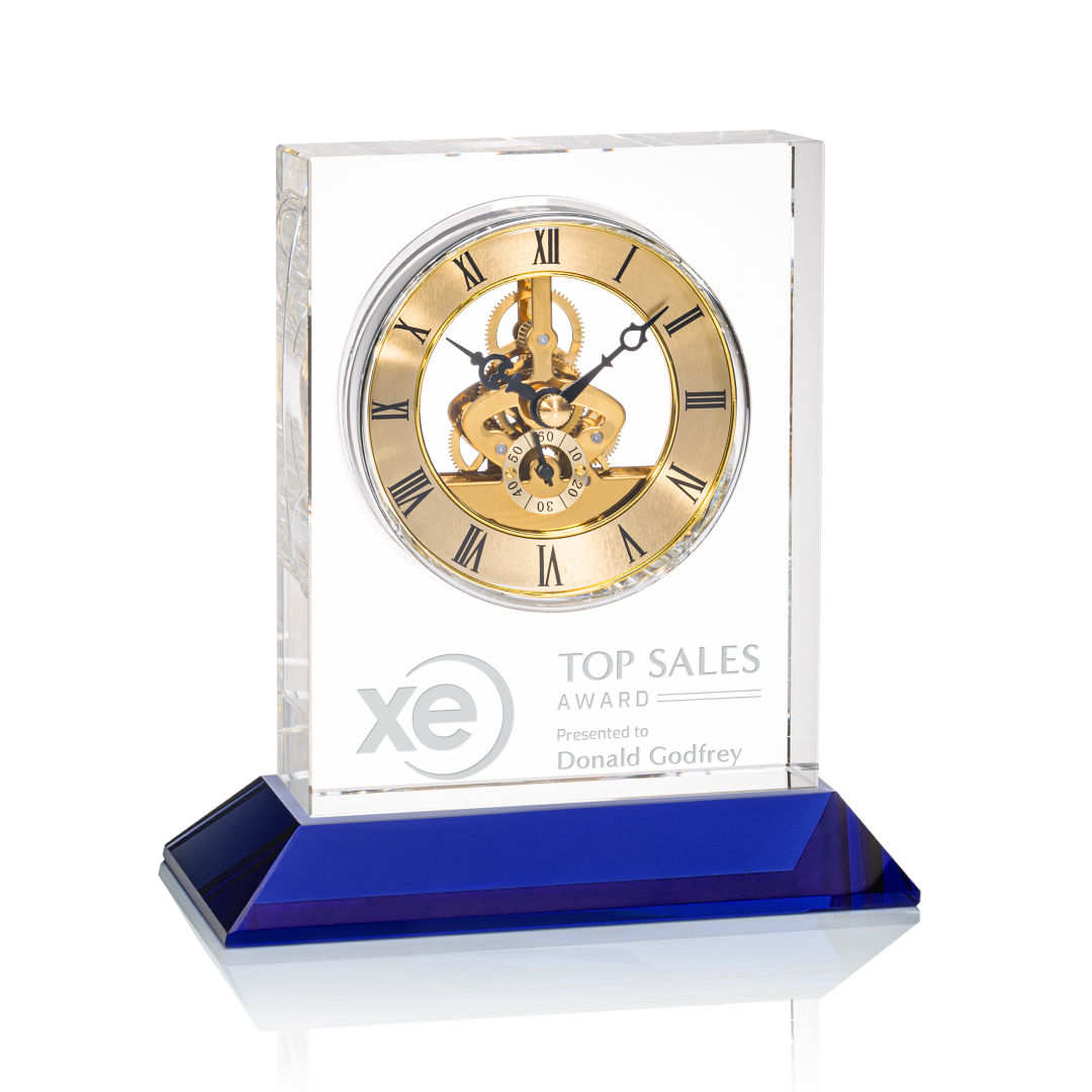 Ashland Clock on Base - Gold Dial 6
