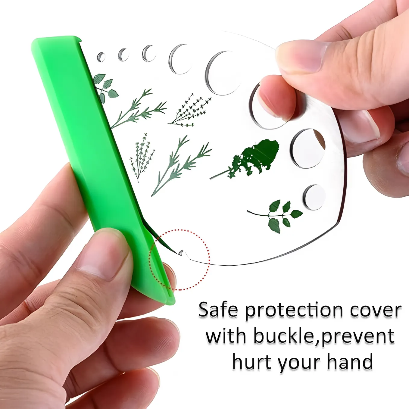 Compact Herb Cutter Stripper with PP Cover for Thyme Collard Greens Easy Clean Kitchen Gadget 1