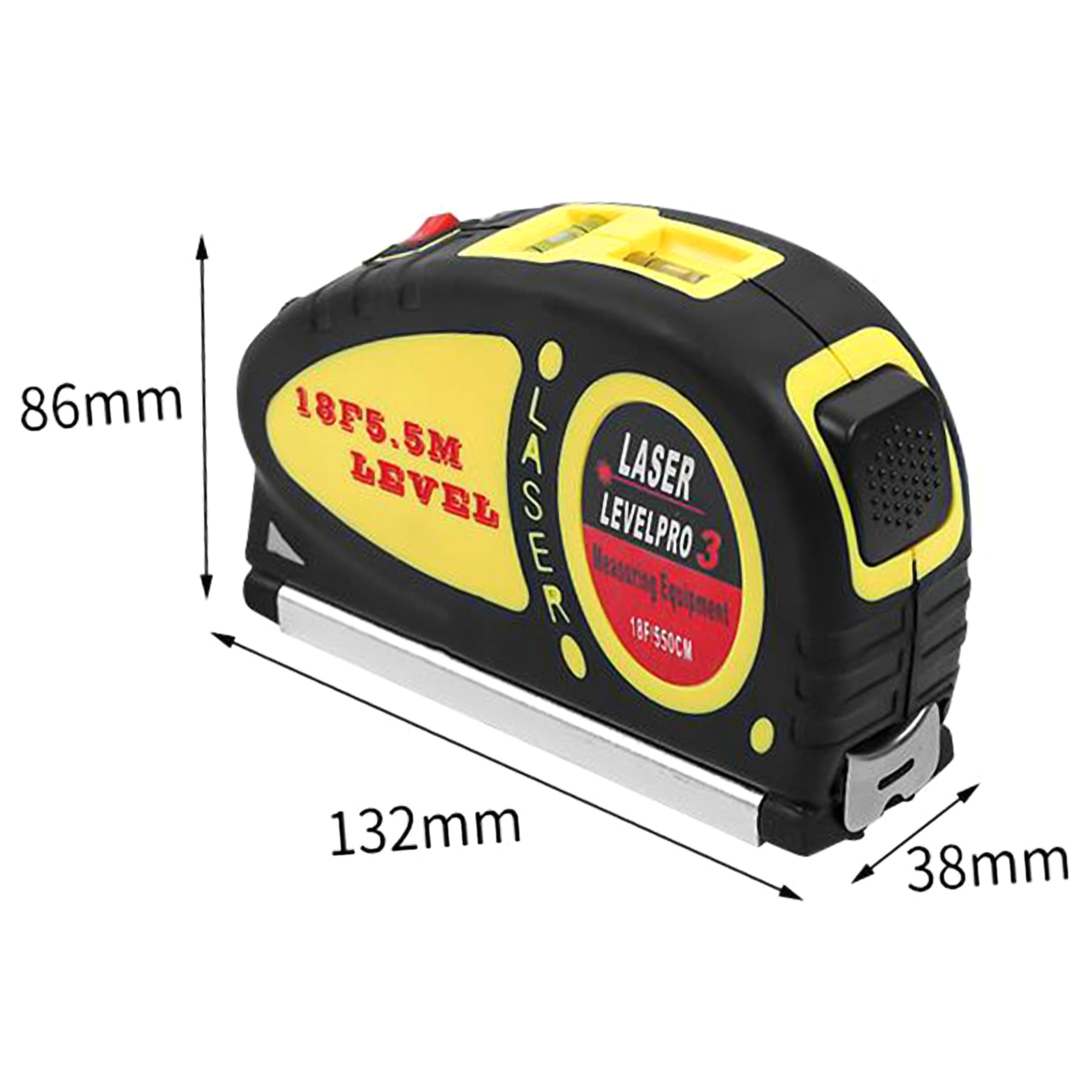 ABS Digital Laser Level w/Tape Measure 3