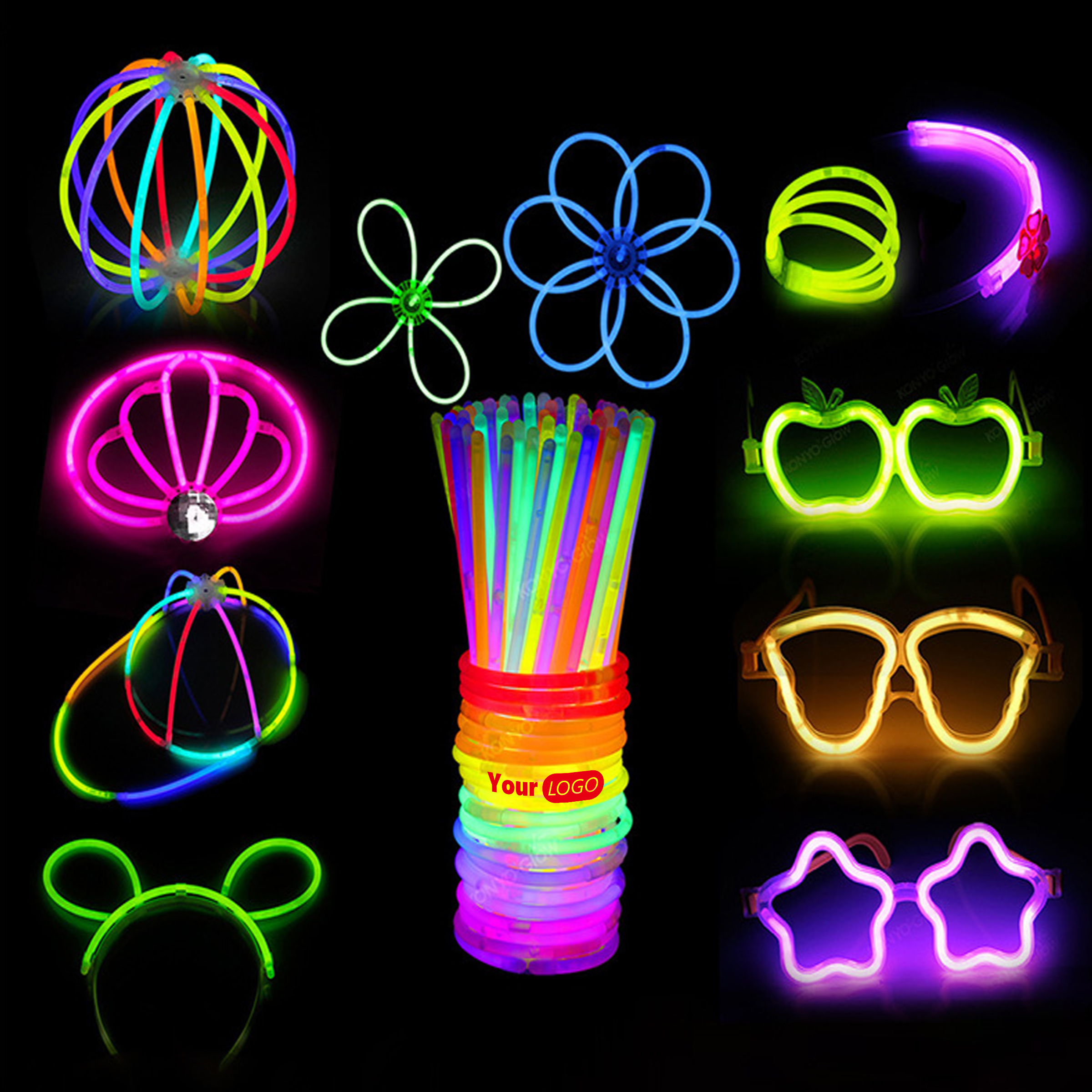 Abs Long-Lasting 8-Inch Glow Stick Bracelet For Nighttime Fun 2