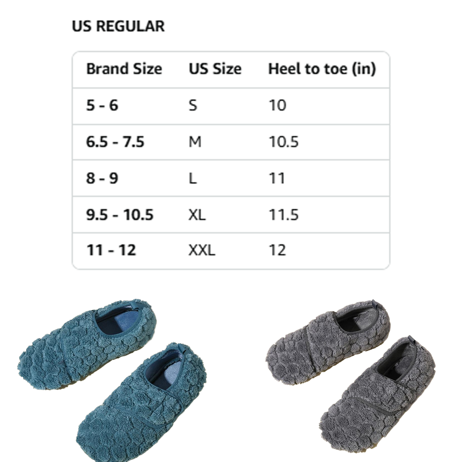 Unisex Plush Round Toe Non-Slip Indoor Slippers 11