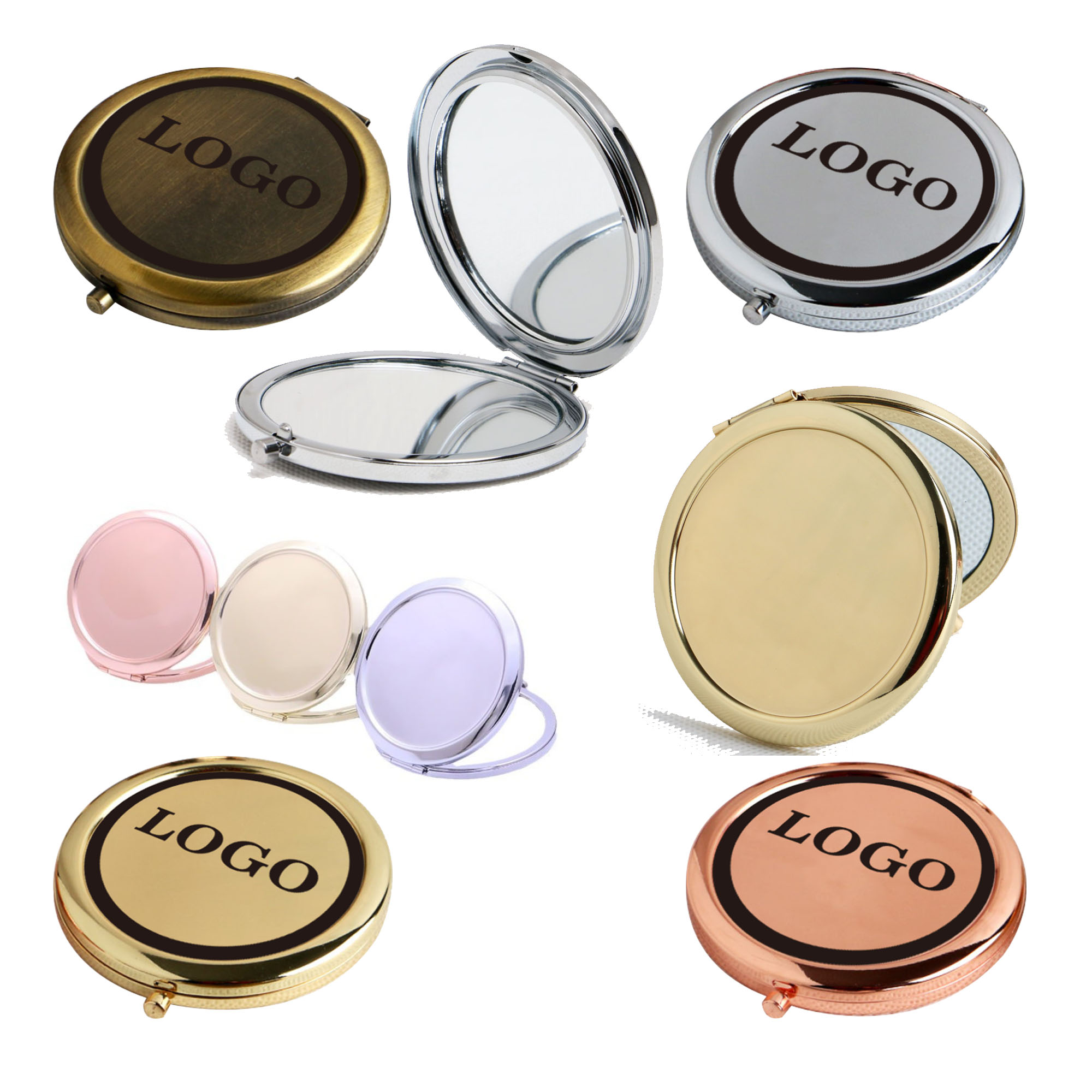 Handheld Flip-Top Makeup Mirror 2