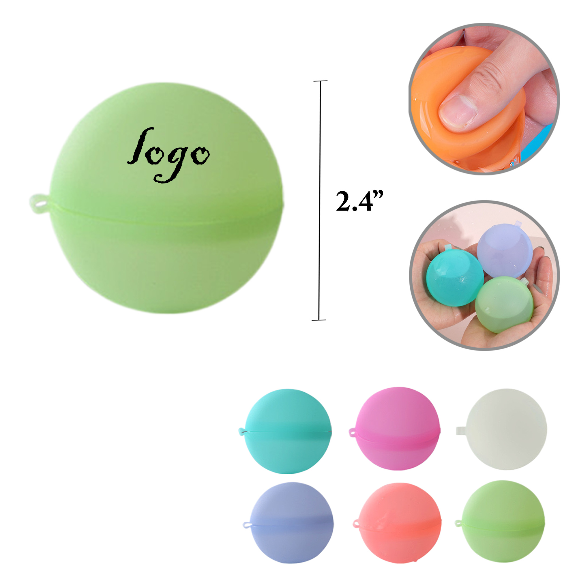MOQ100 Silicone Water Balls For Kids 4