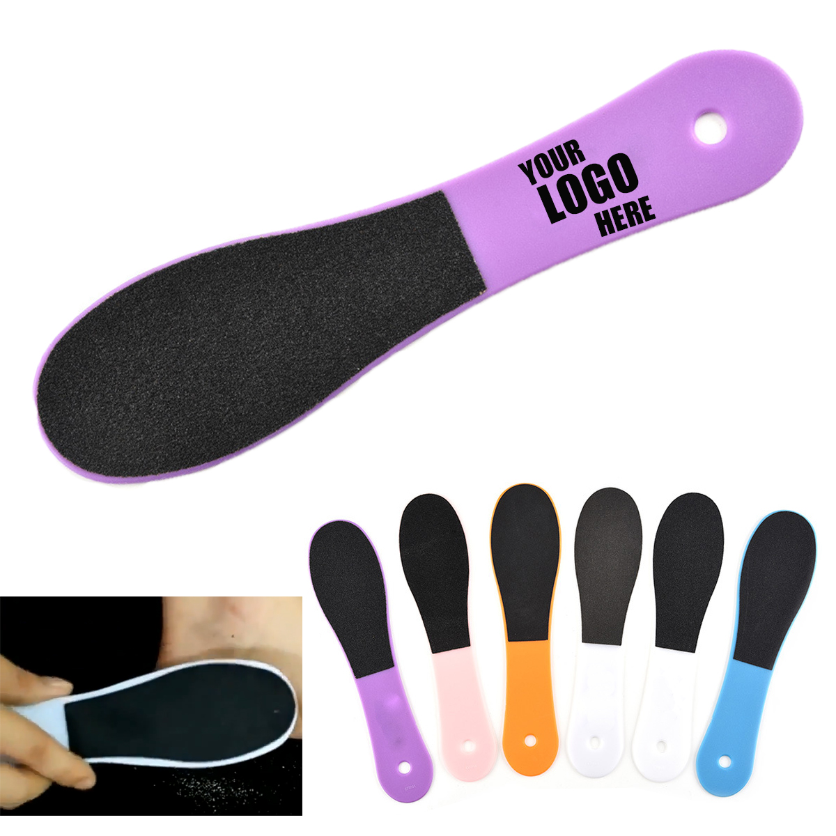 Foot File with Plastic Handle 1