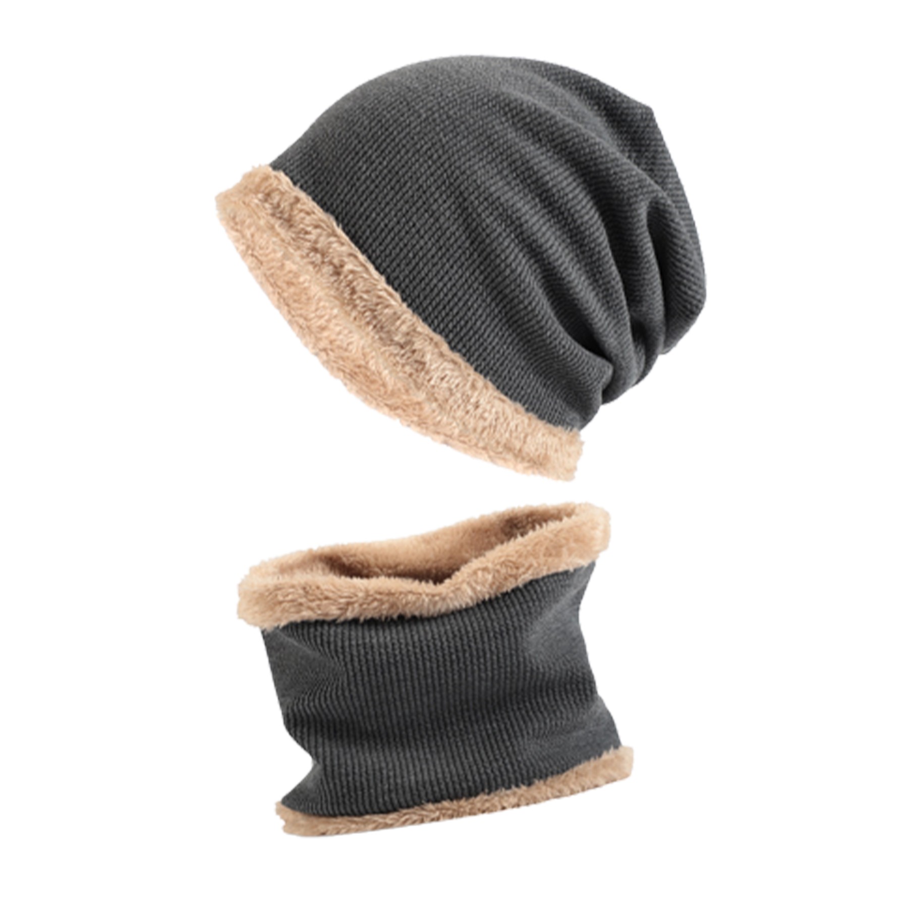 Winter Knitted Hat And Scarf Set 3