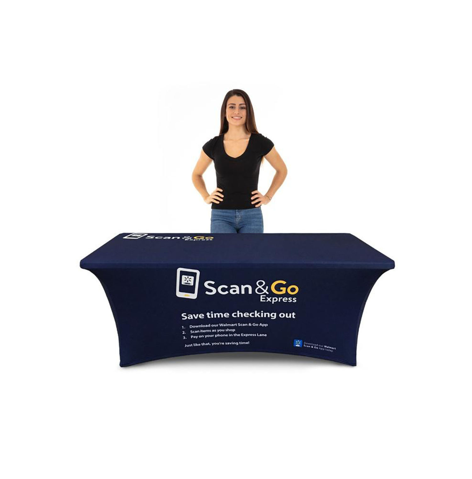 6' Table Cover Stretched Throw