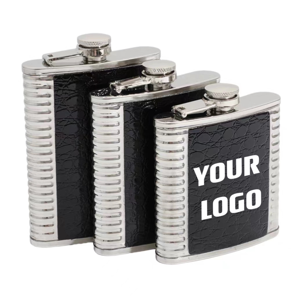6 / 7 / 8 oz Stainless Steel Liquor Flask For Men 4