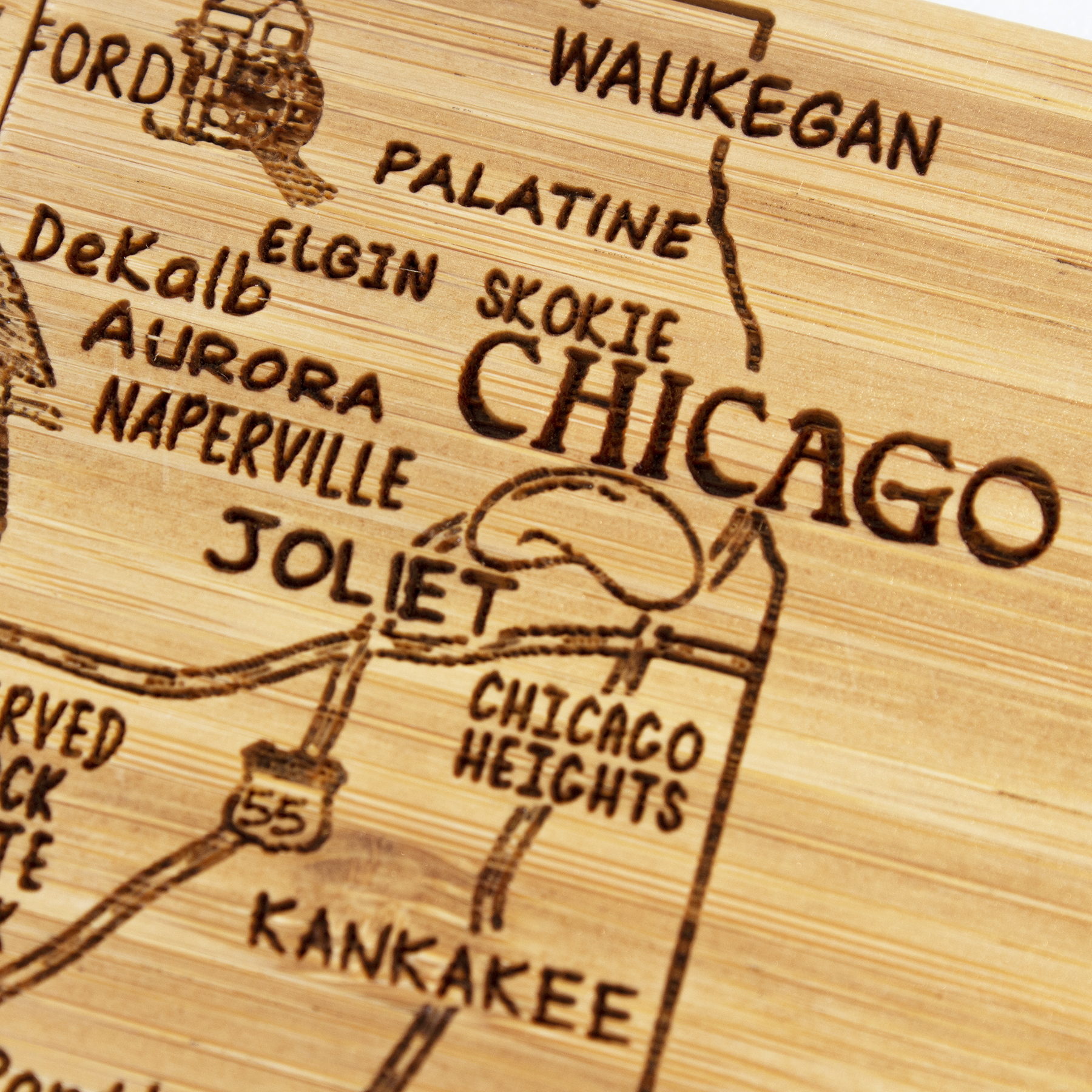 Illinois Puzzle Coaster Set 10