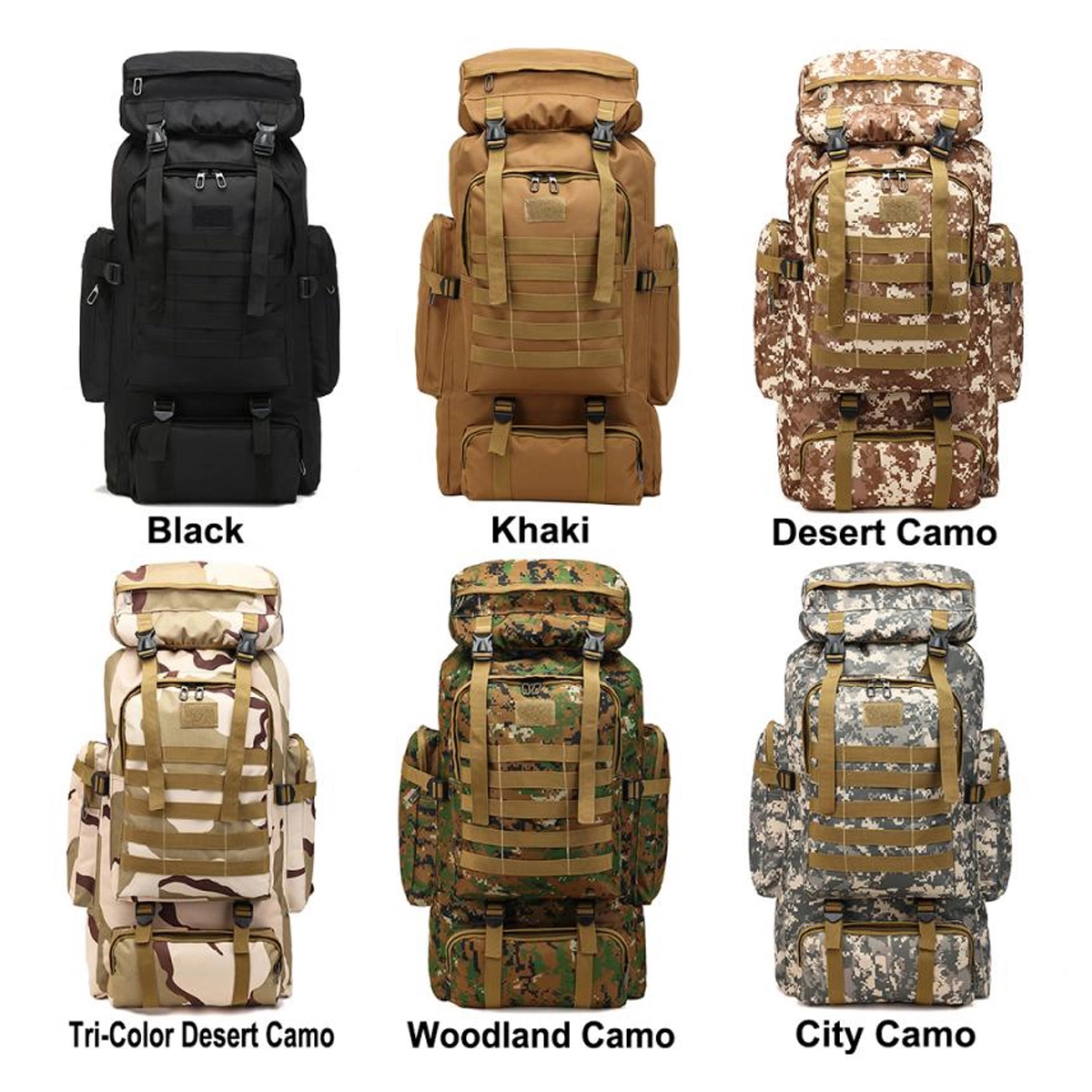80L Outdoor Camping Tactical Backpack 4