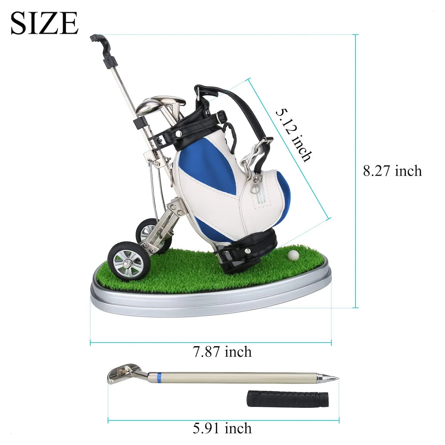Golf Pen Holder Desk 4