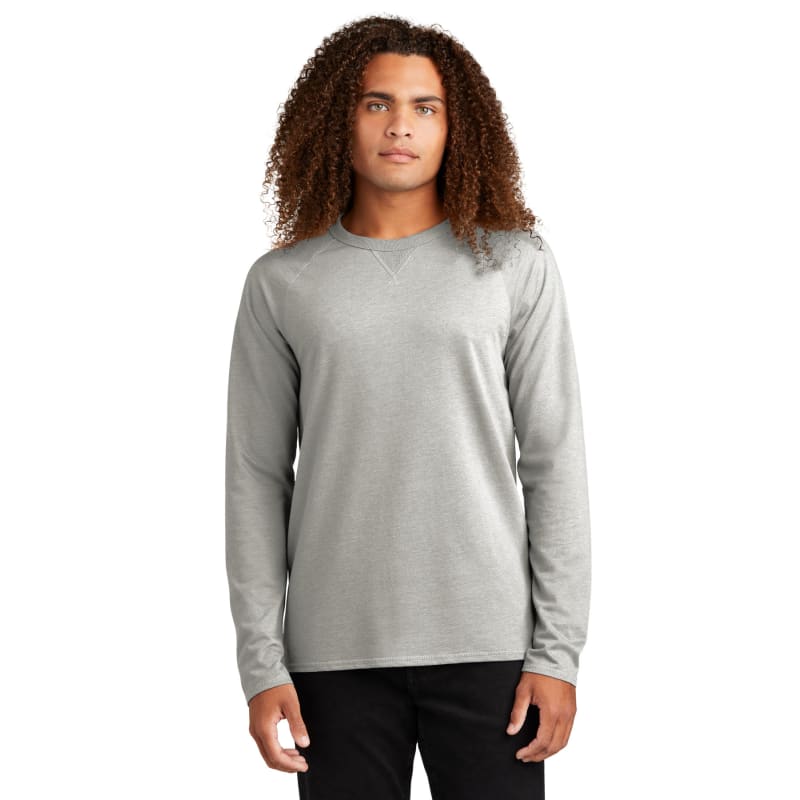 District Featherweight French Terry Long Sleeve Crewneck, custom hoodie or sweatshirt with logo imprint 4