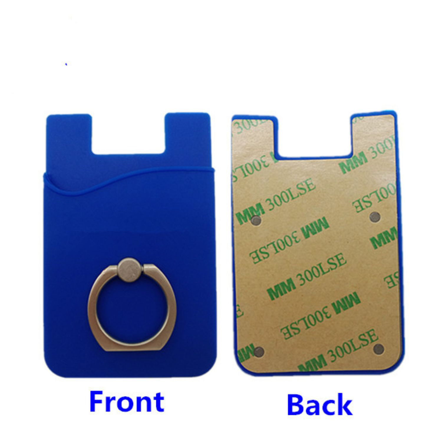 Silicone Phone Wallet With Finger Ring Stand 4