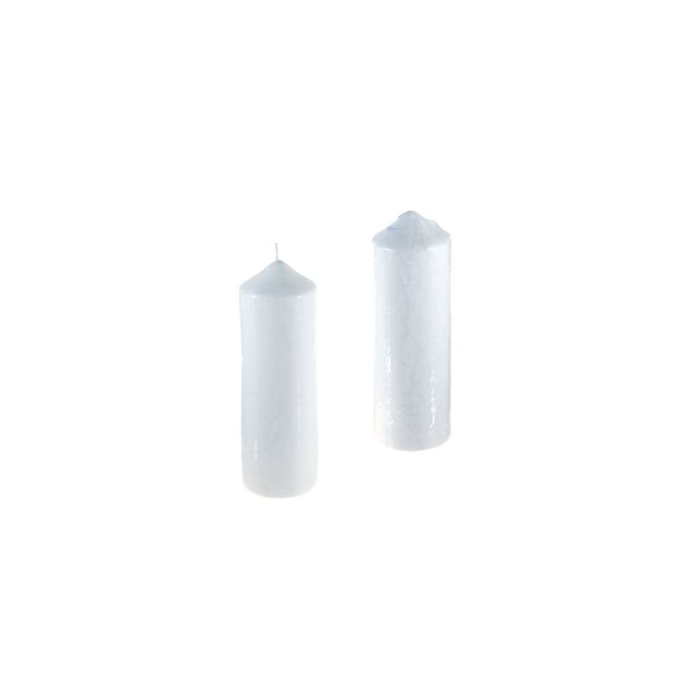 Pillar Candles - White 3" x 9" Dome Unscented, promotional household item with logo imprint 2