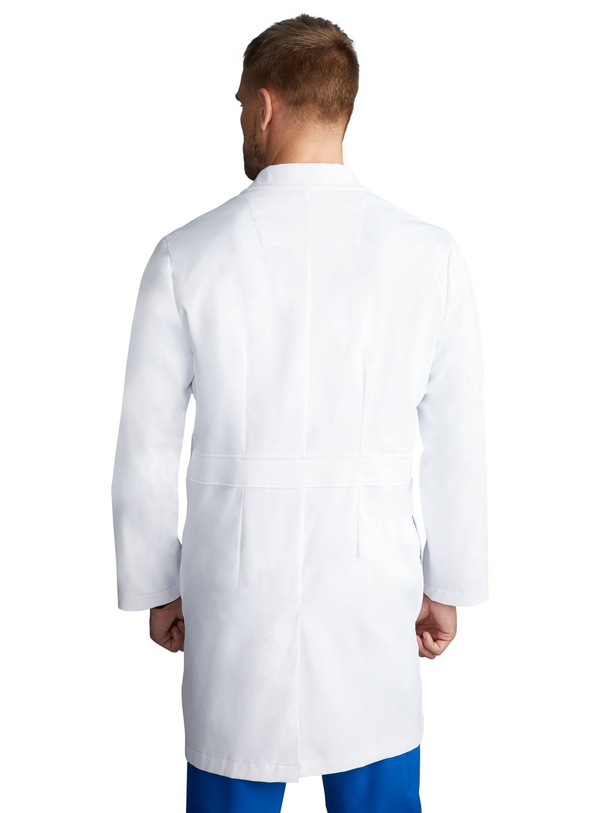 Healing Hands - The White Coat - Men's Six-Pocket 38.5" Luke Lab Coat 4