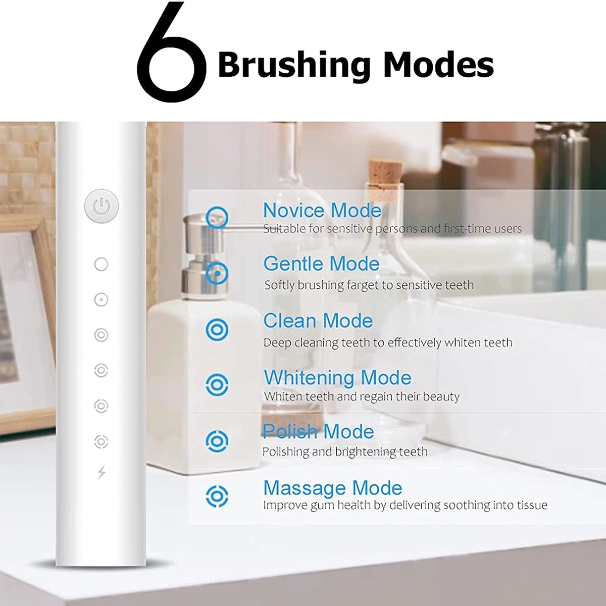 6 Modes Electric Toothbrush Ultrasonic 3
