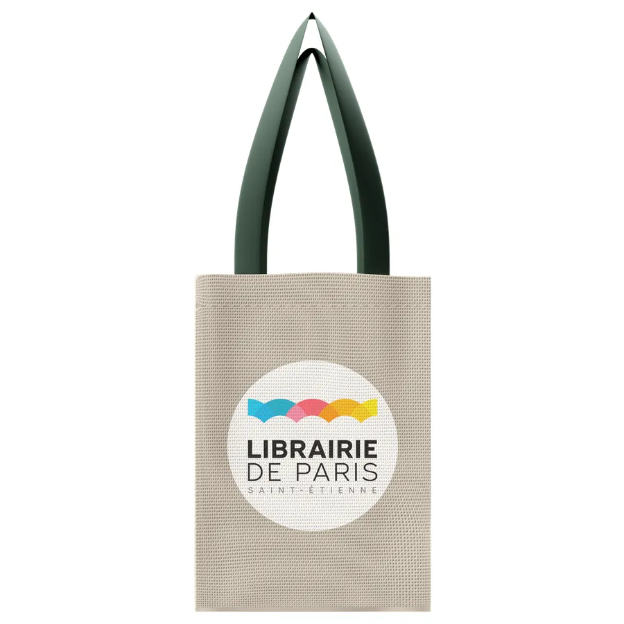 Custom Natural Grocery Tote Bag, custom tote bag with logo imprint 3