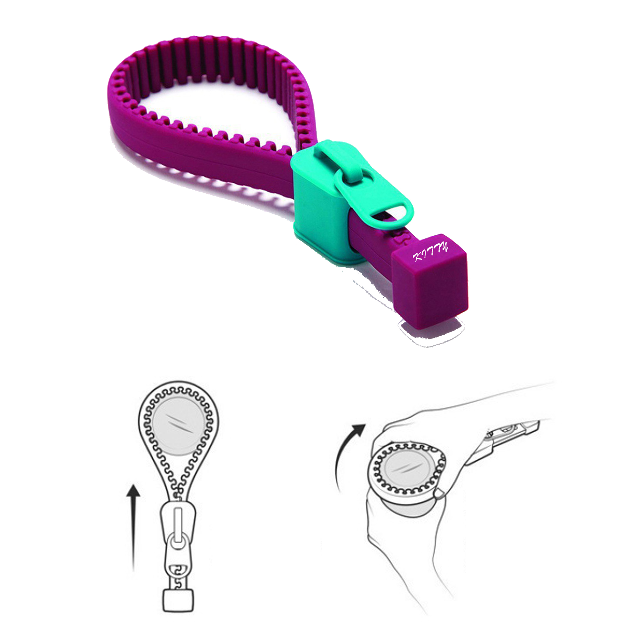 Multifunctional Zipper & Anti-slip Jar Opener 3