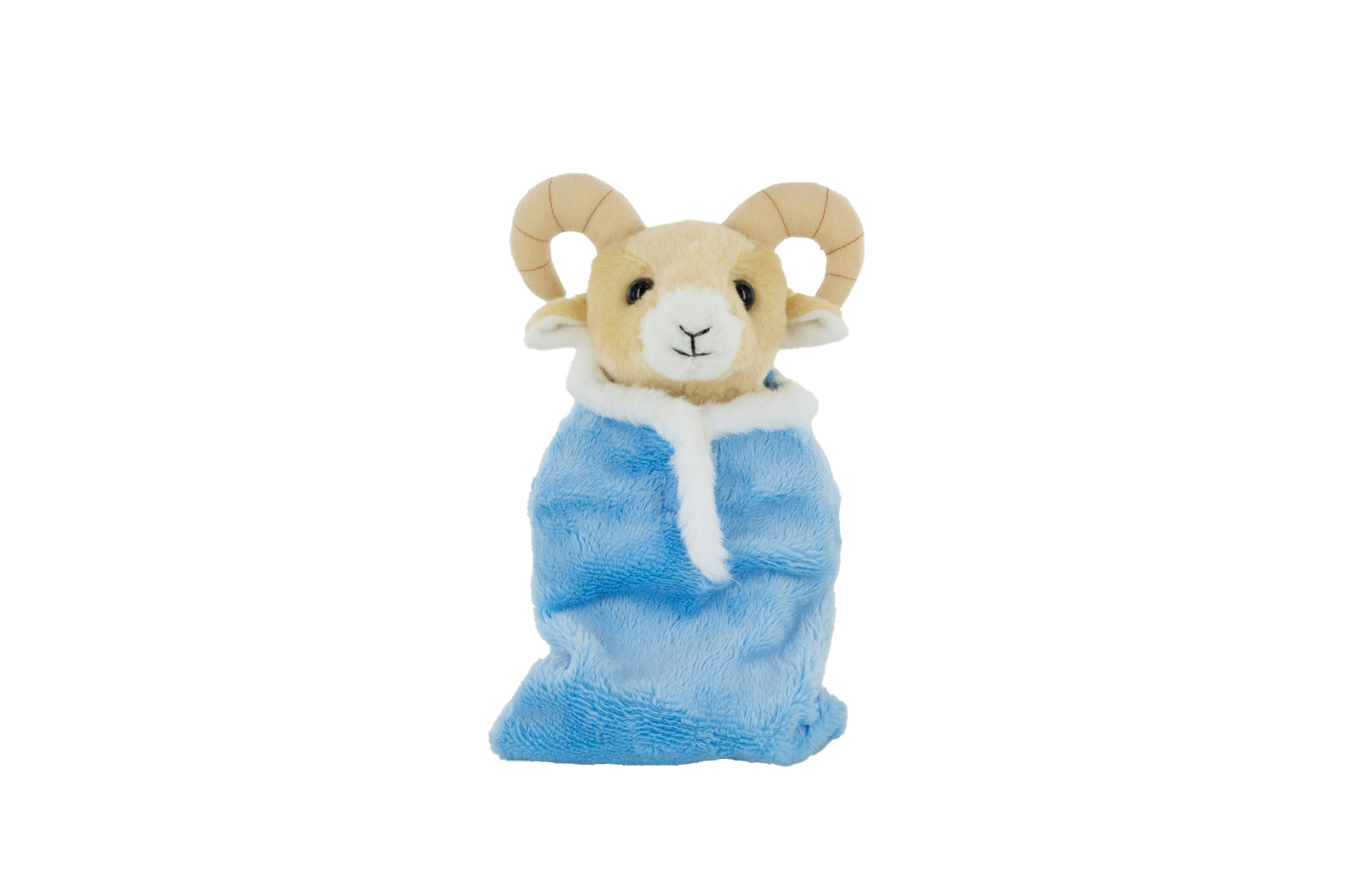 Plush Ram with a Sleeping Bag