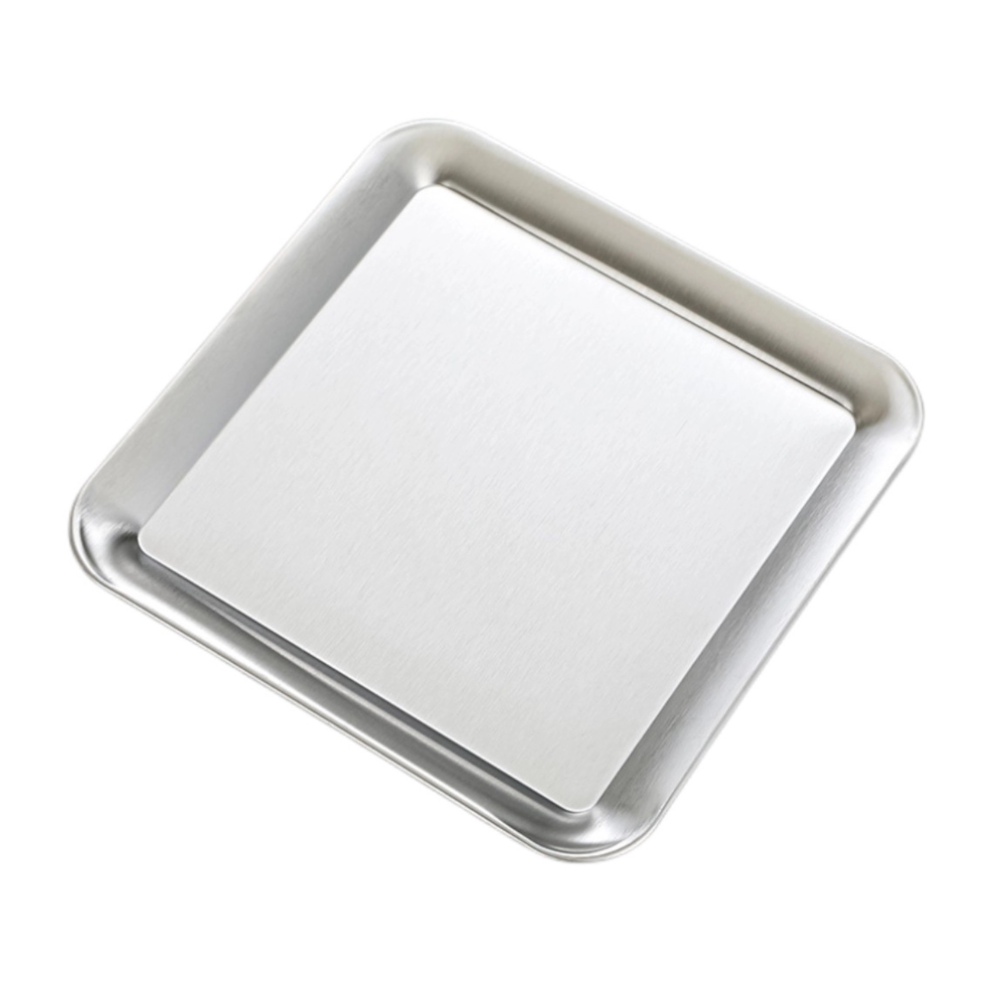 Gold Stainless Steel Square Plate 4