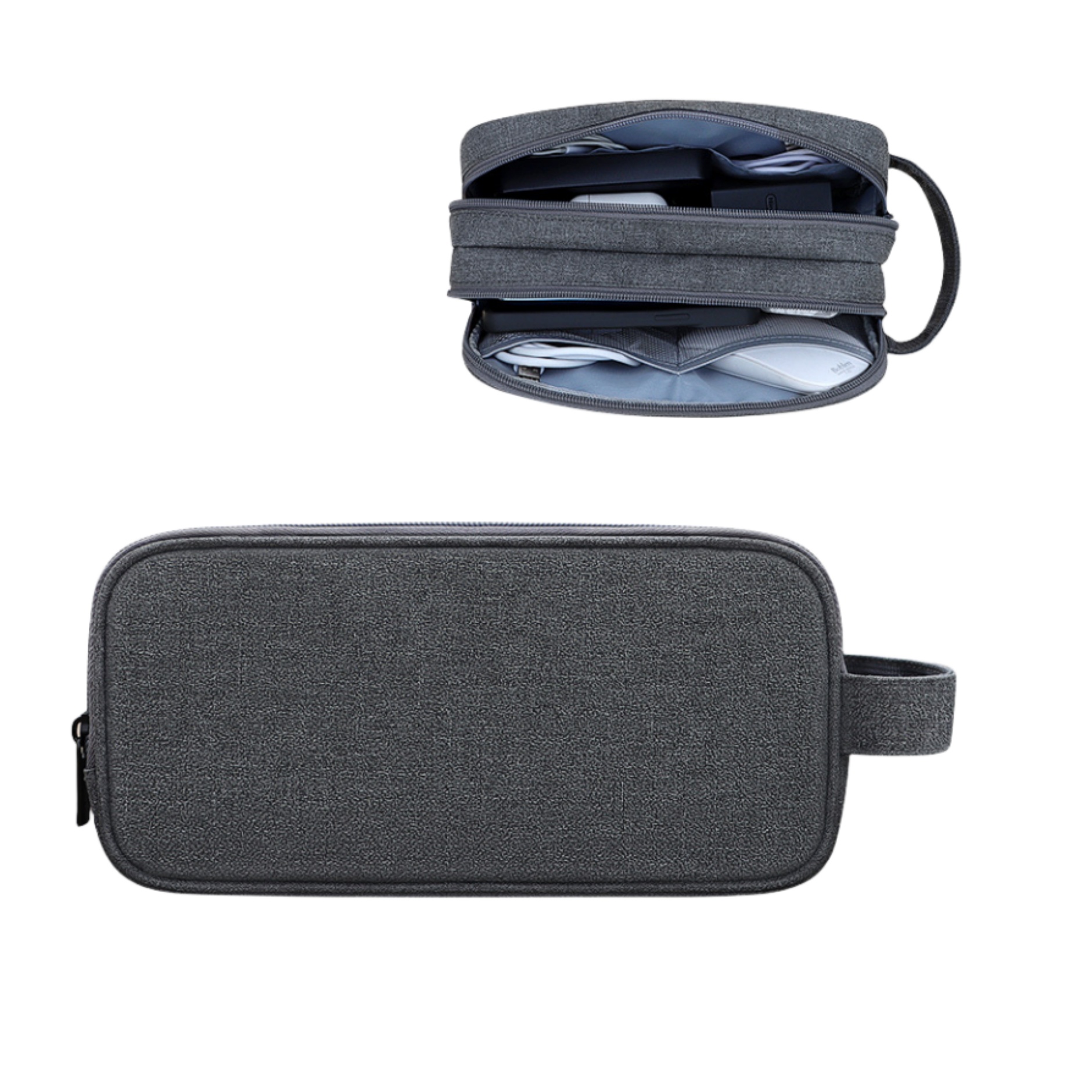 Double Layers Electronics Storage Pouch 7